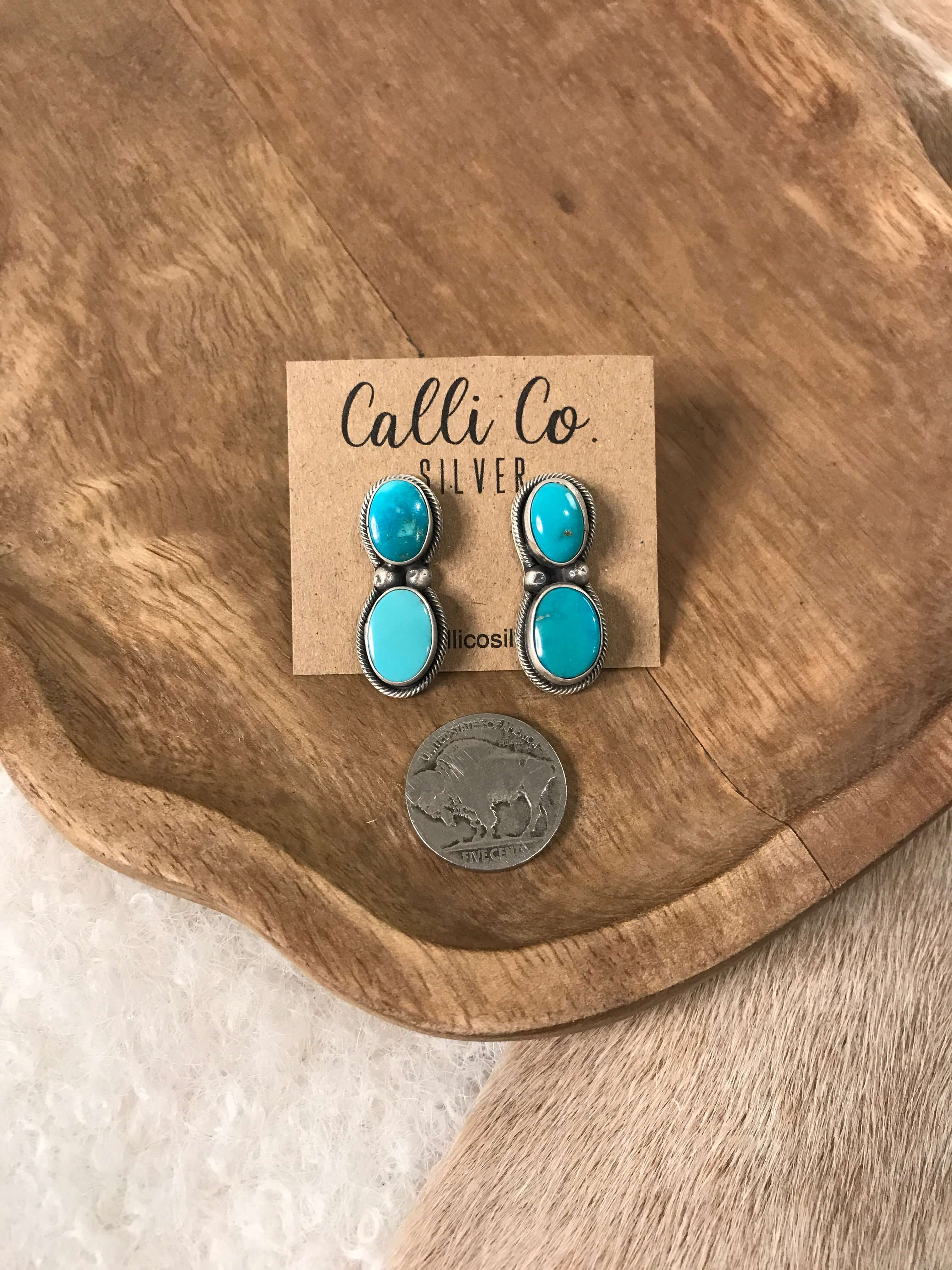 The Muse Turquoise Earrings, 3 - Image 2