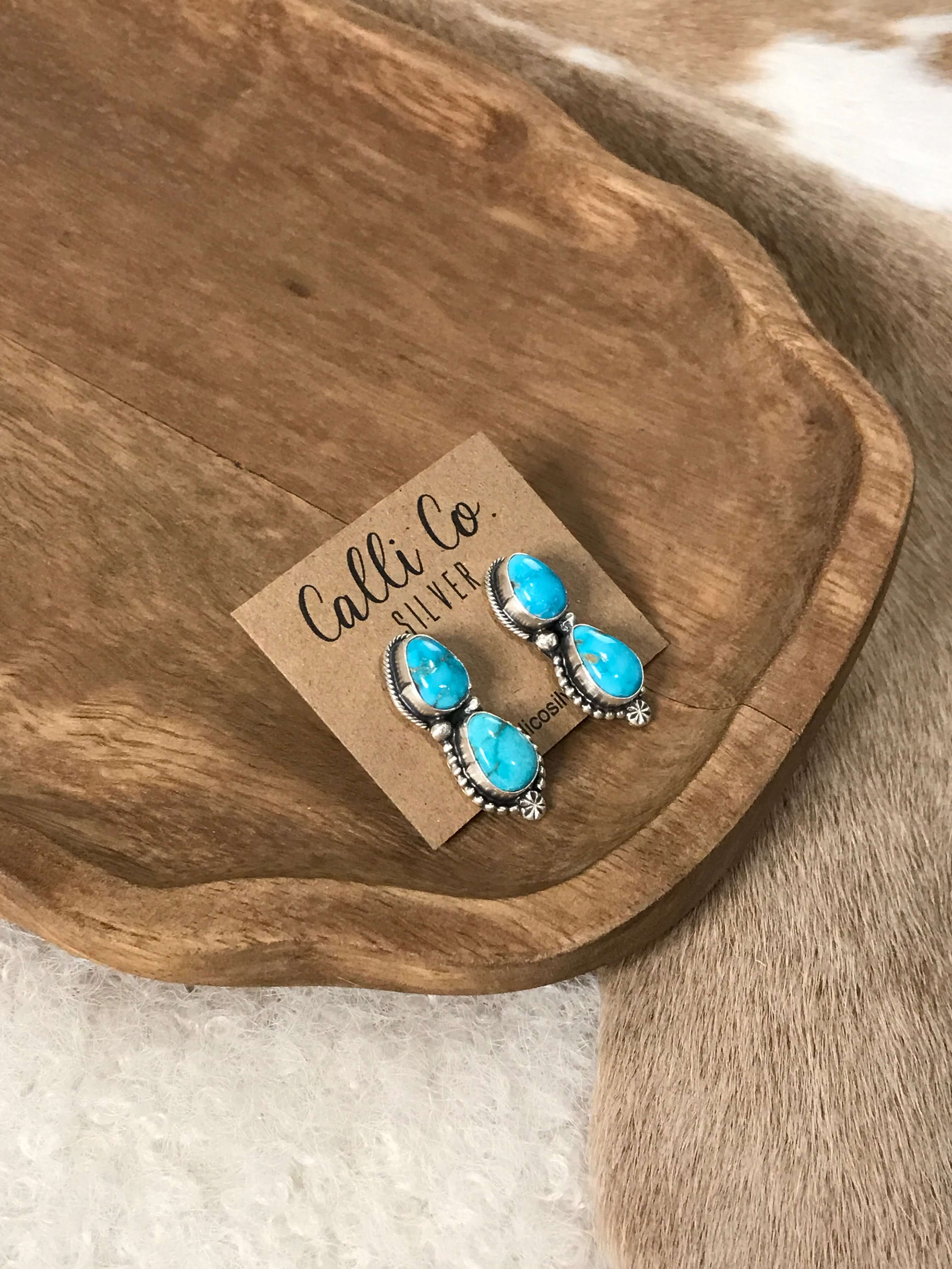 The Muse Turquoise Earrings, 4 - Image 3