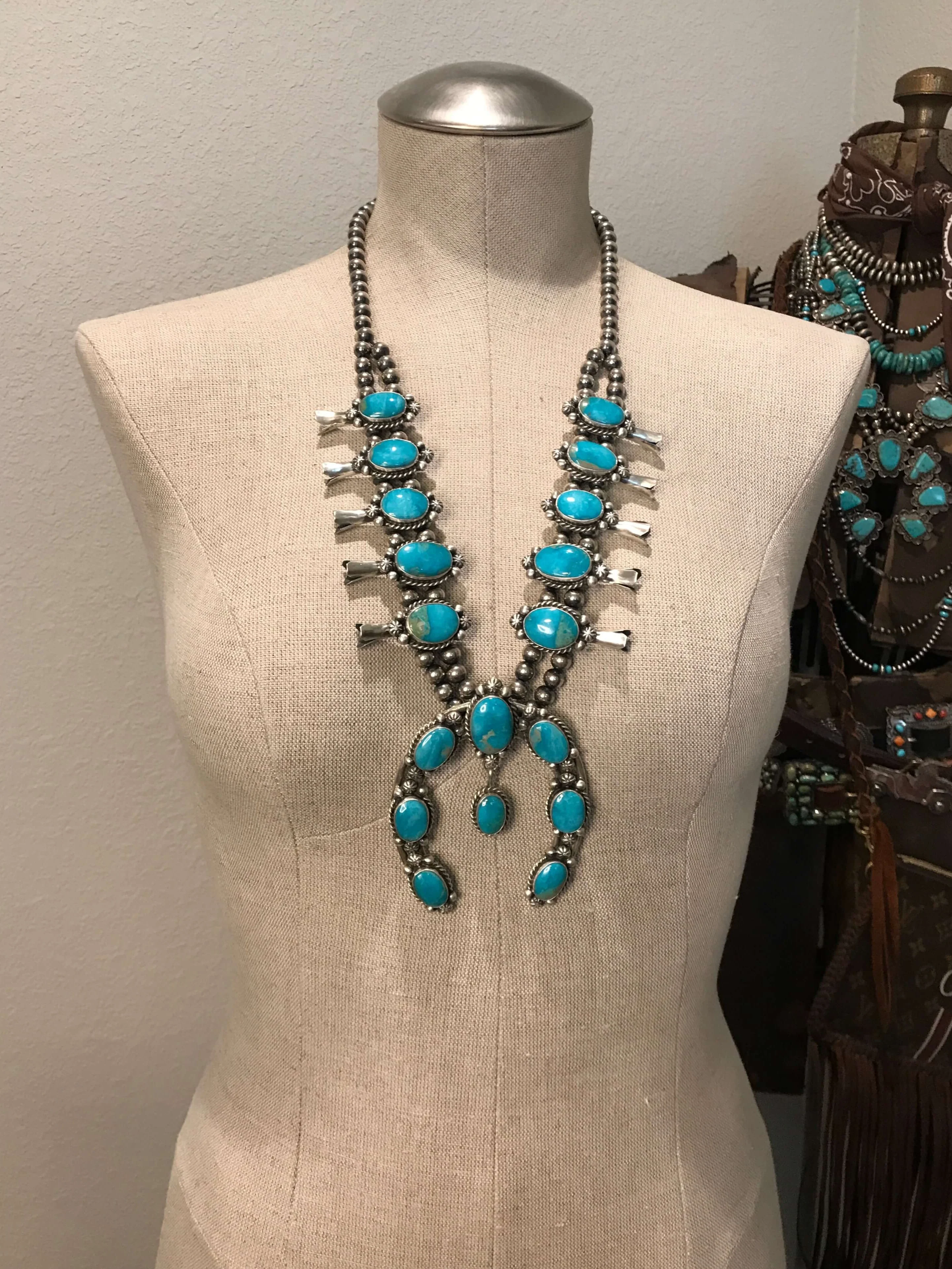 The Nacona Squash Blossom Necklace Set - Image 3