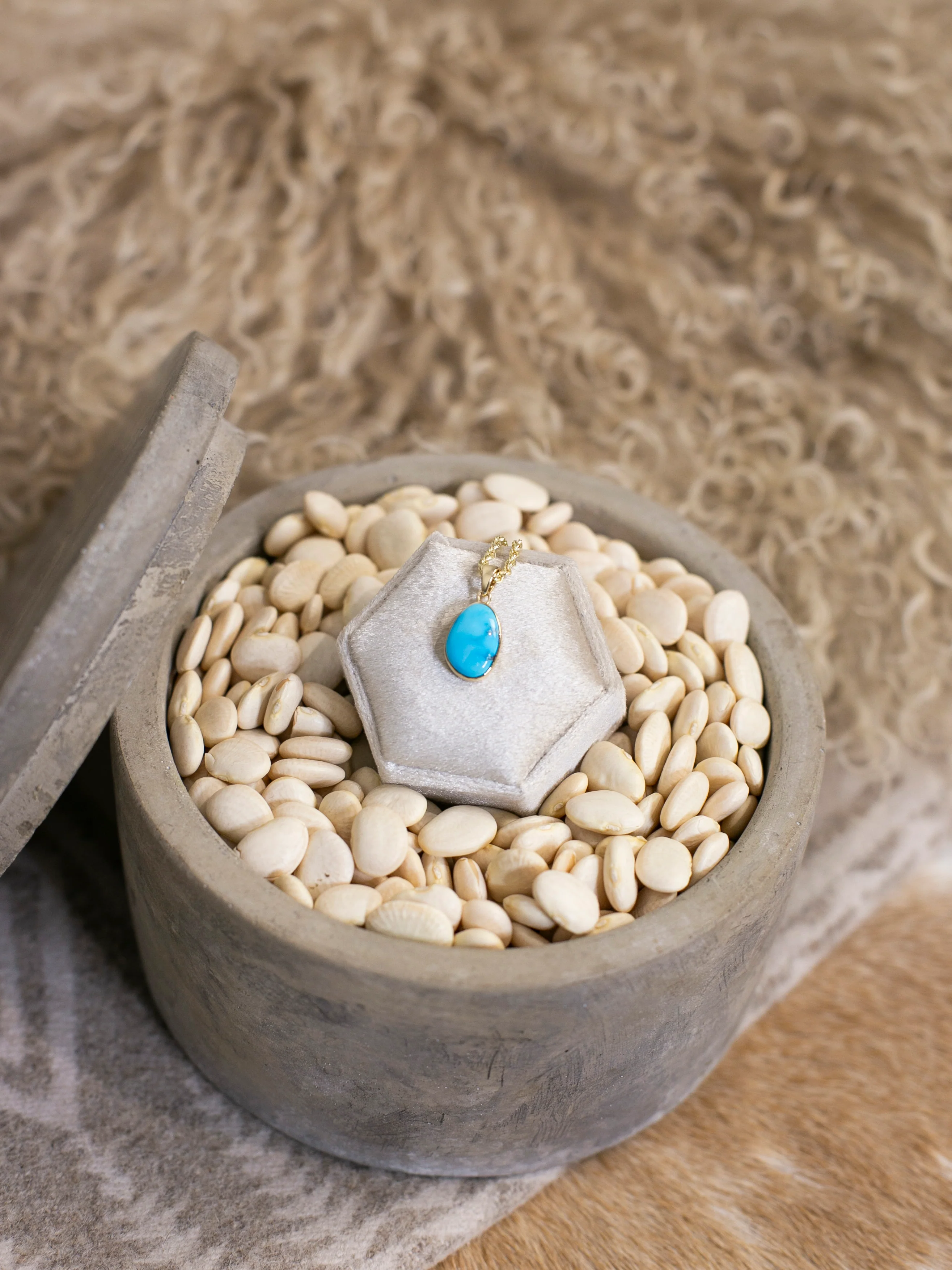 The Nordic 14k and Turquoise Pendant, 1 - Image 5