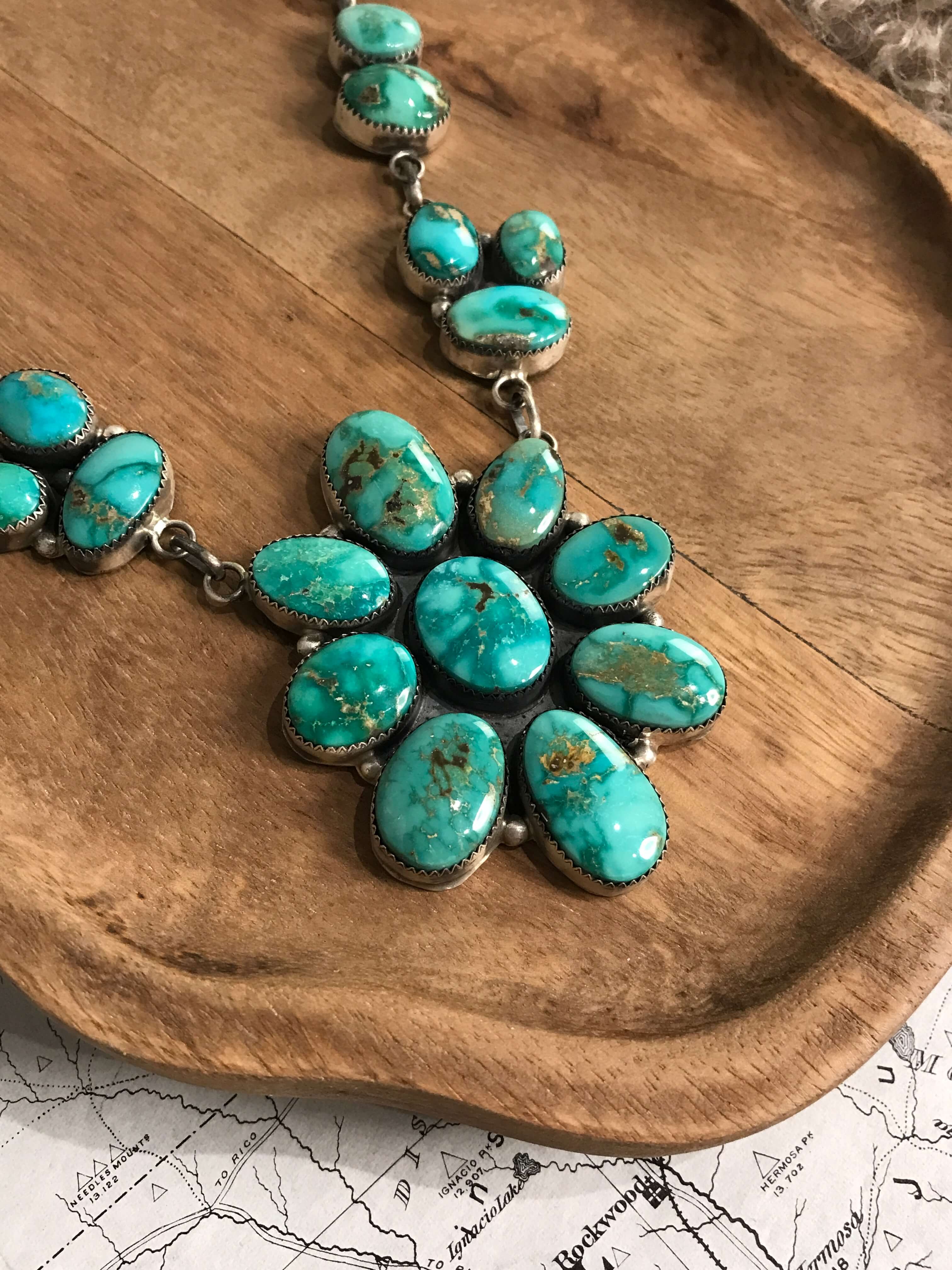 The Oakhaven Turquoise Statement Necklace Set - Image 6