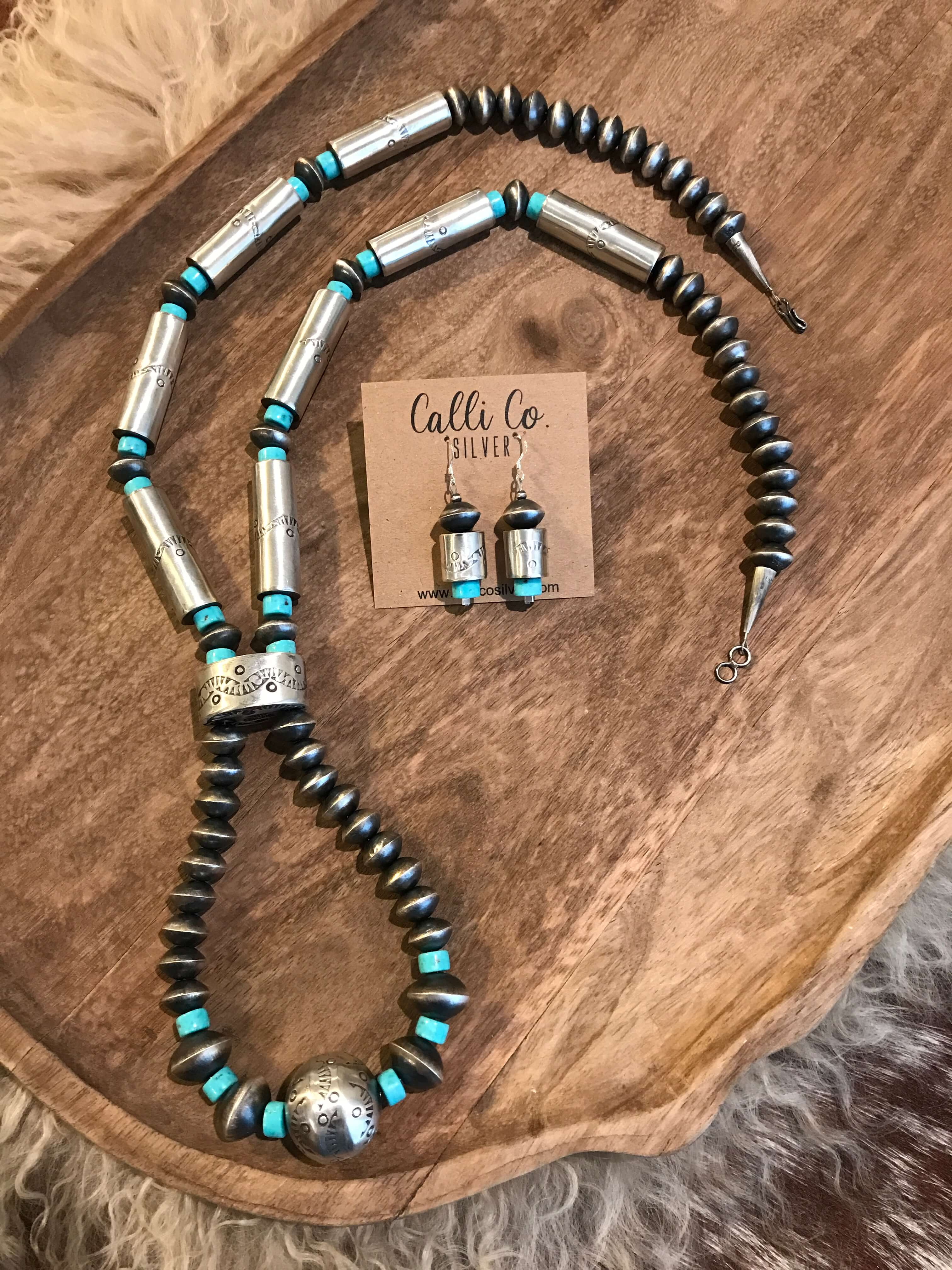 The Palafox Turquoise Jacla Necklace Set