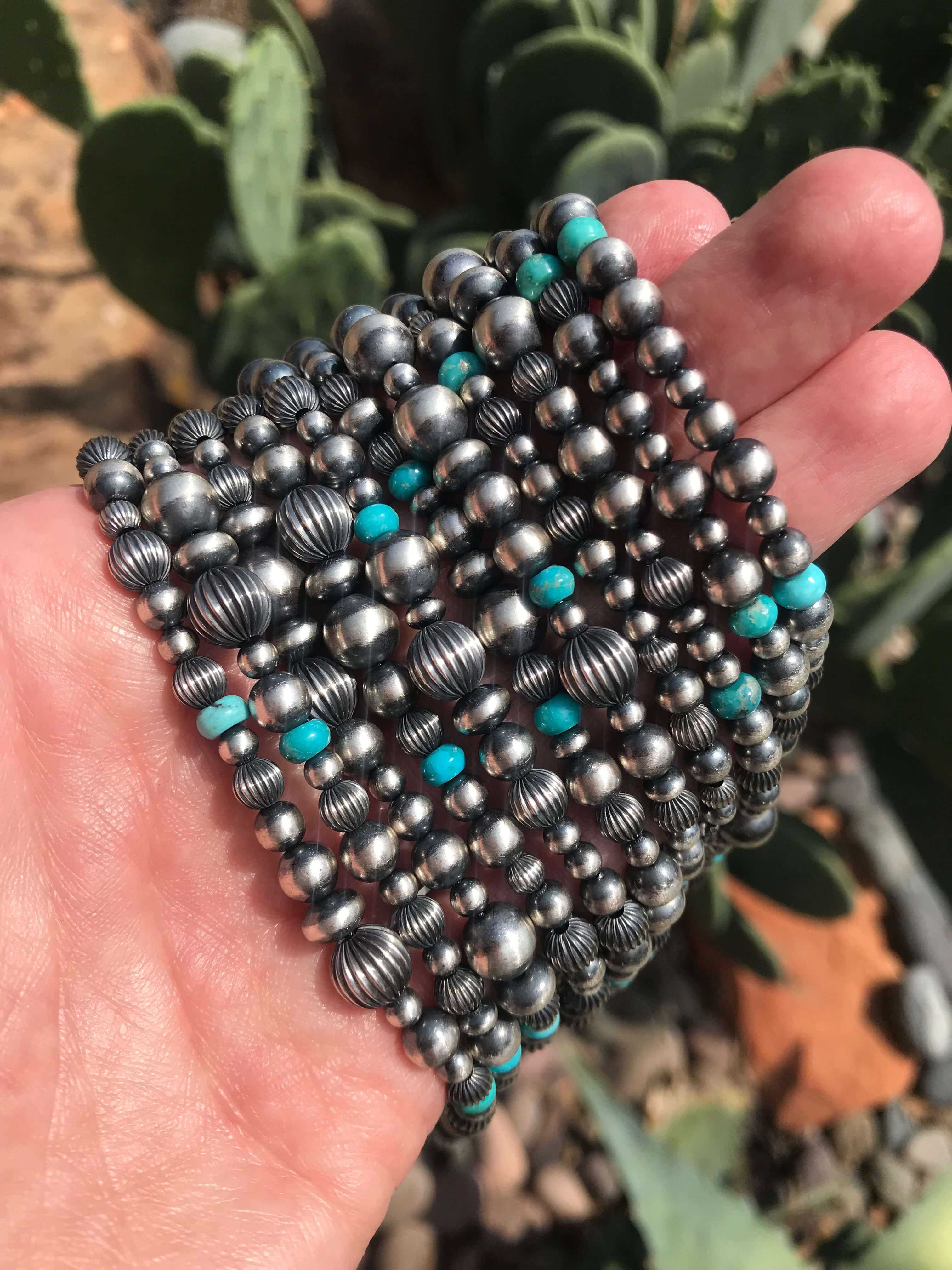The Pecos Necklace in Blue Turquoise