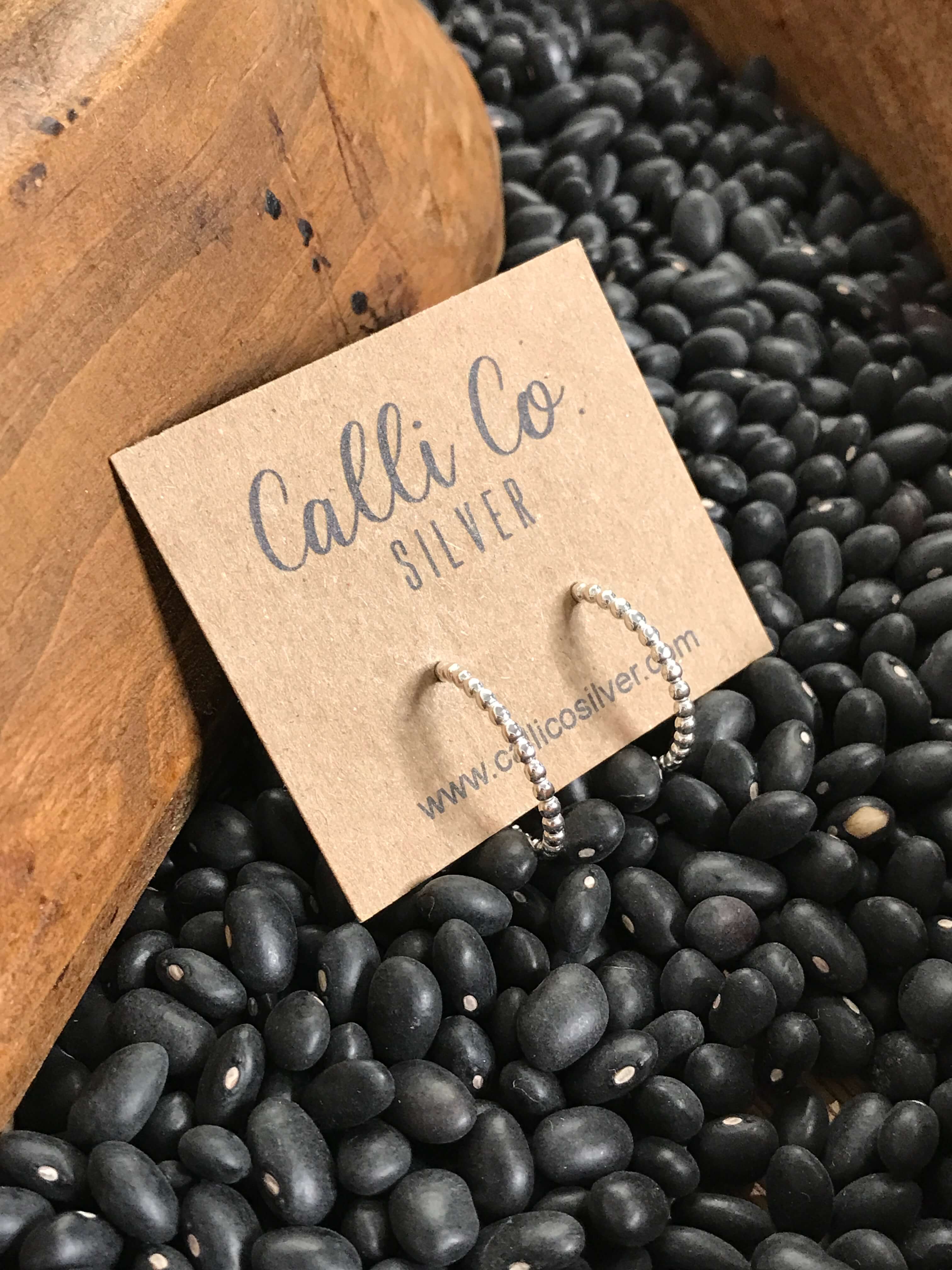 The Petite Sterling Drop Hoops - Image 3