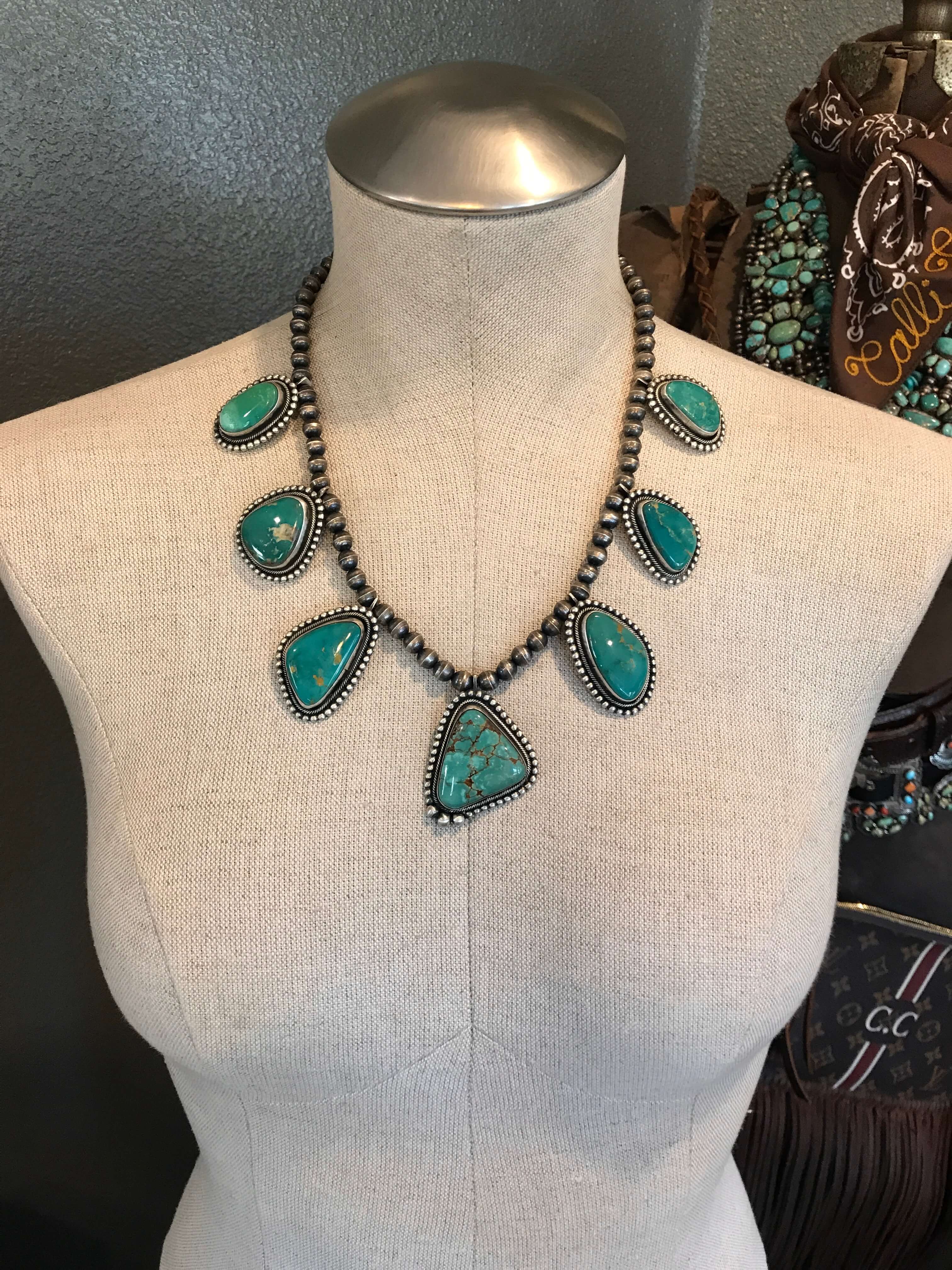The Portola Turquoise Statement Necklace - Image 2