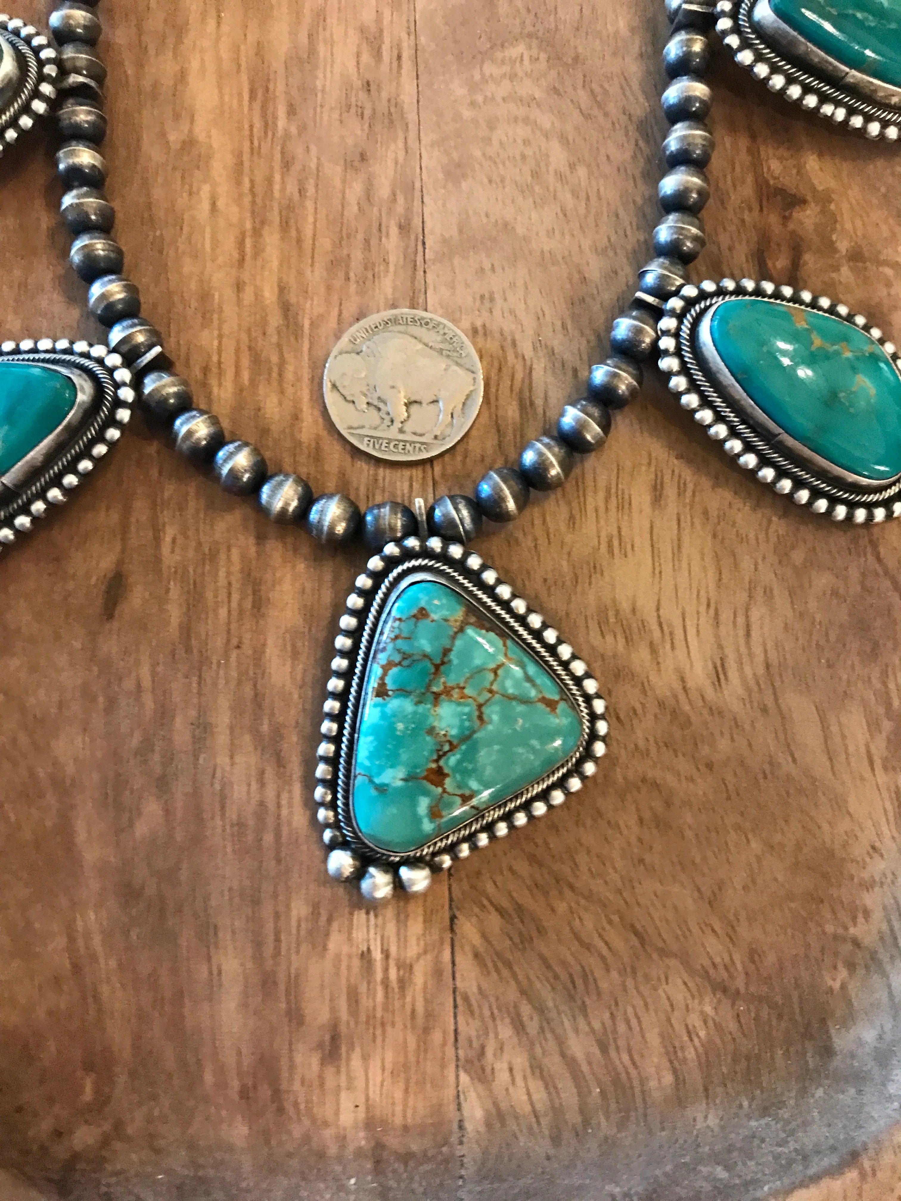The Portola Turquoise Statement Necklace - Image 7