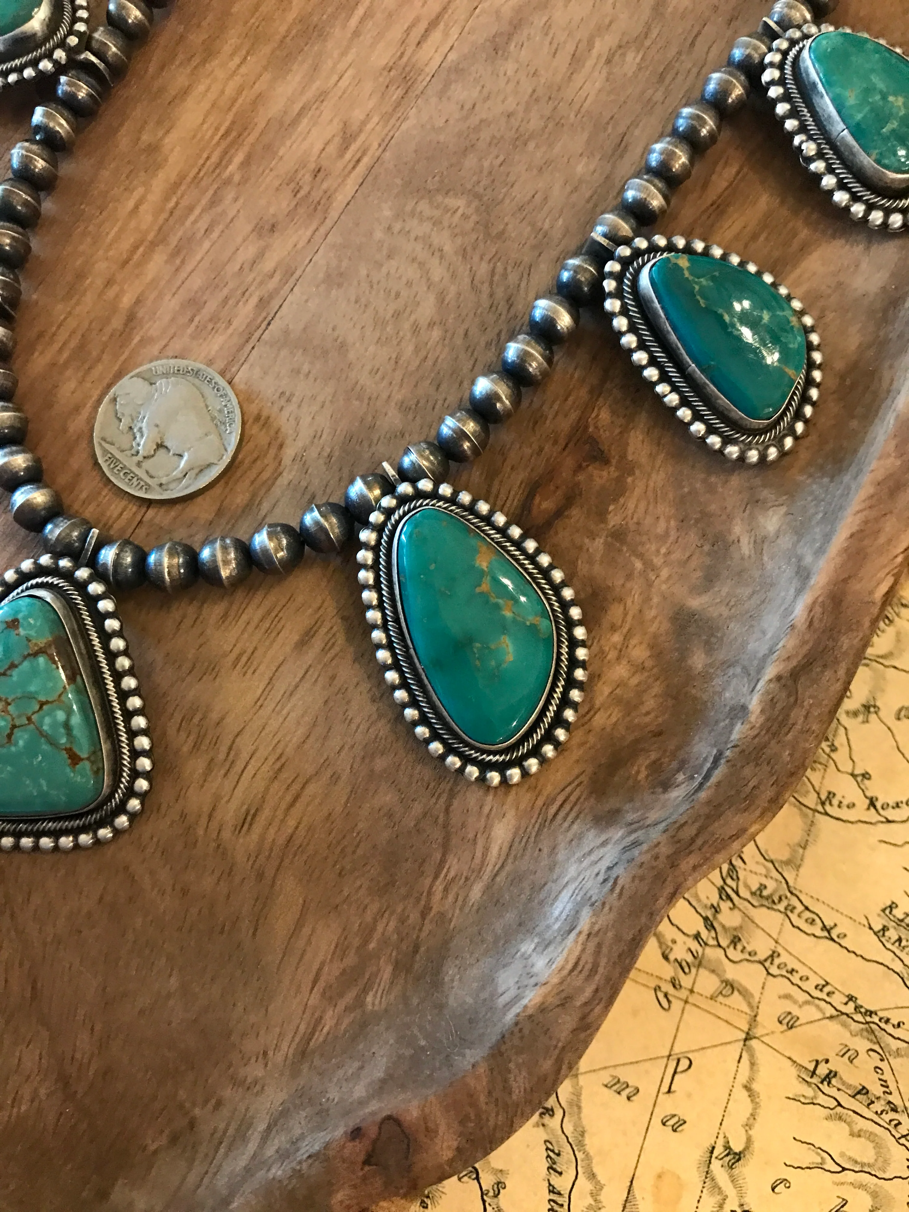 The Portola Turquoise Statement Necklace - Image 8