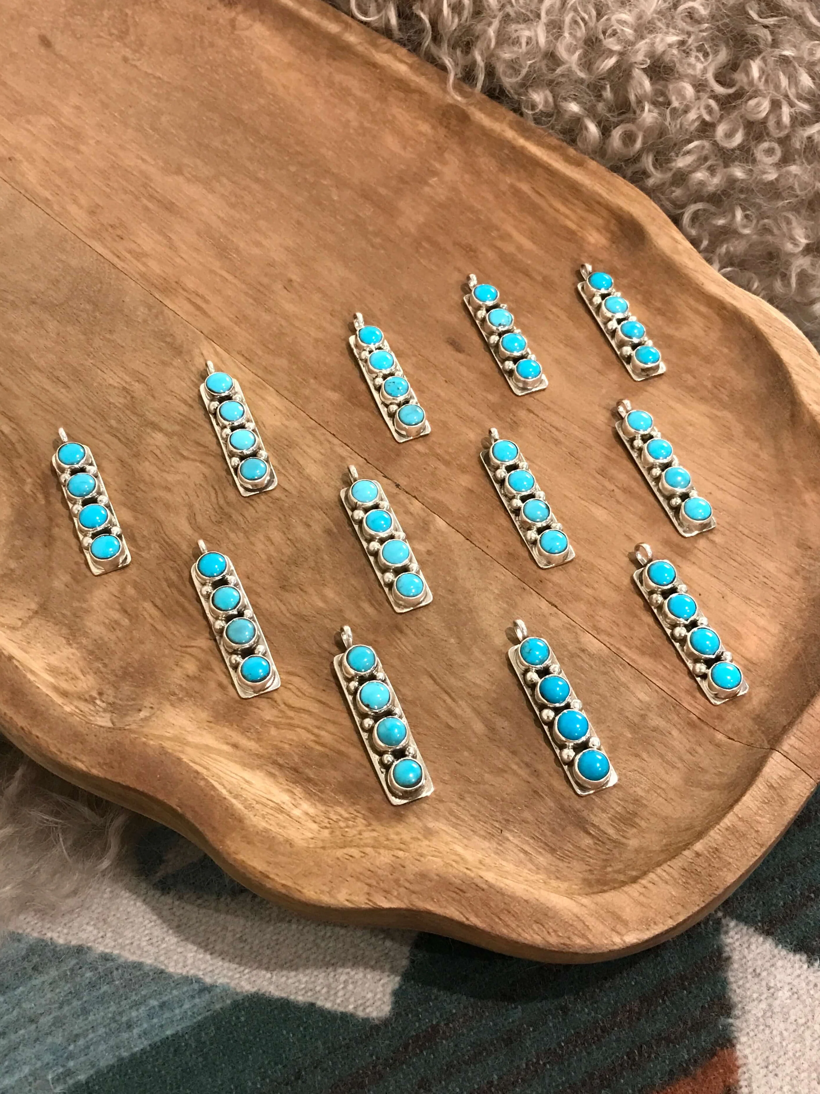The Priddy Turquoise Pendants