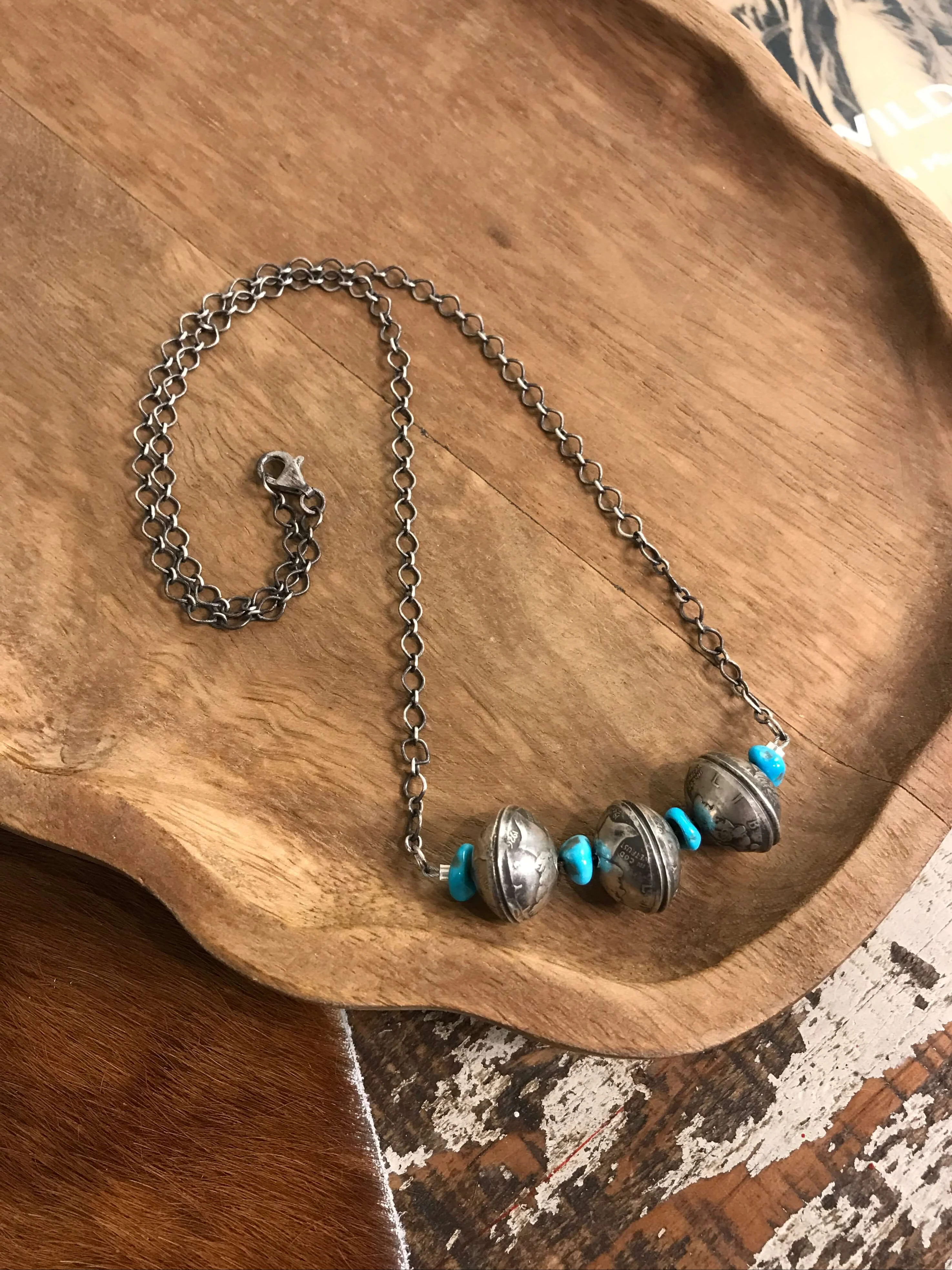 The Quanah Turquoise Dime Necklace