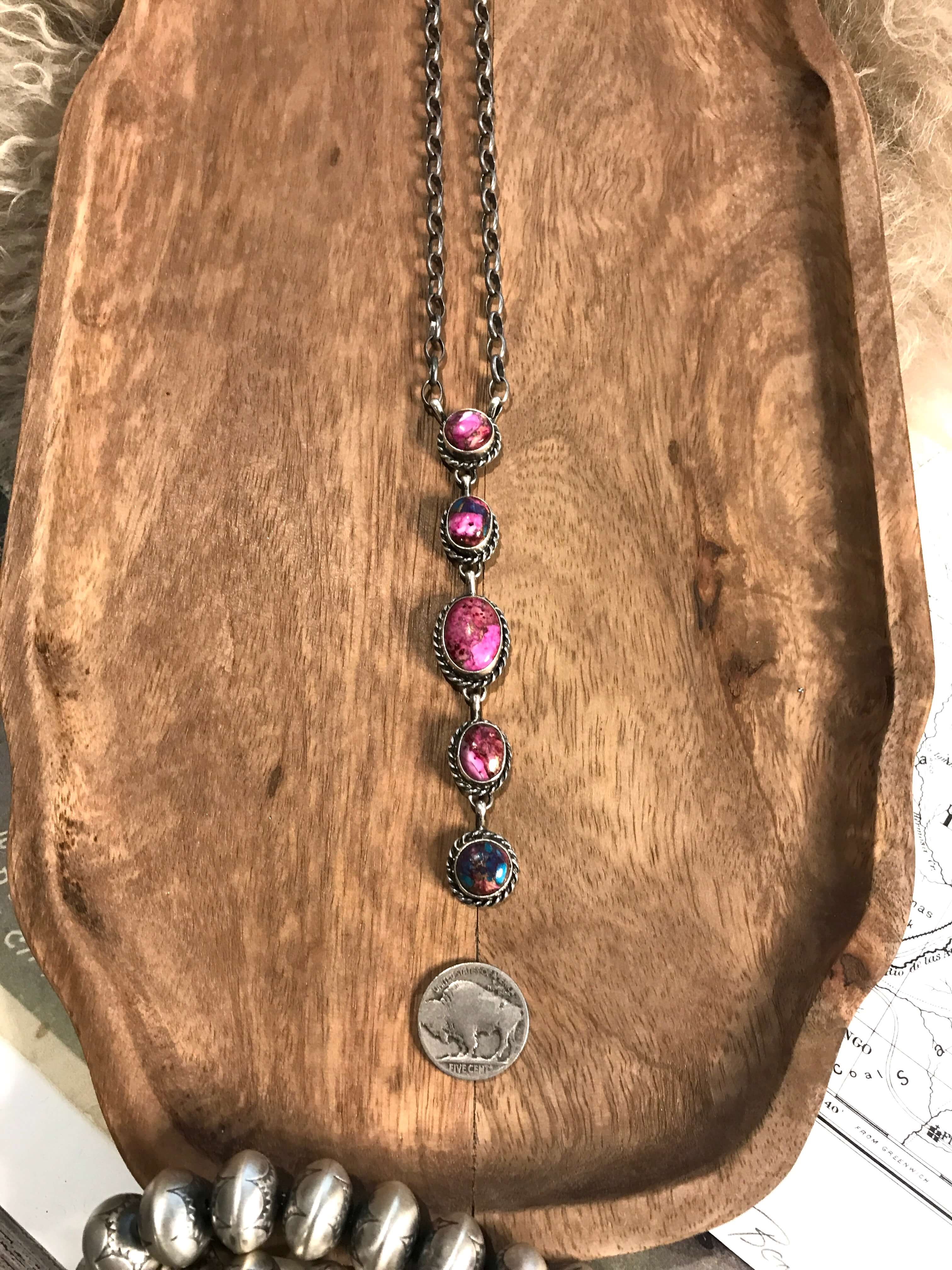 The Randlett Necklace in Dahlia, 9 - Image 3