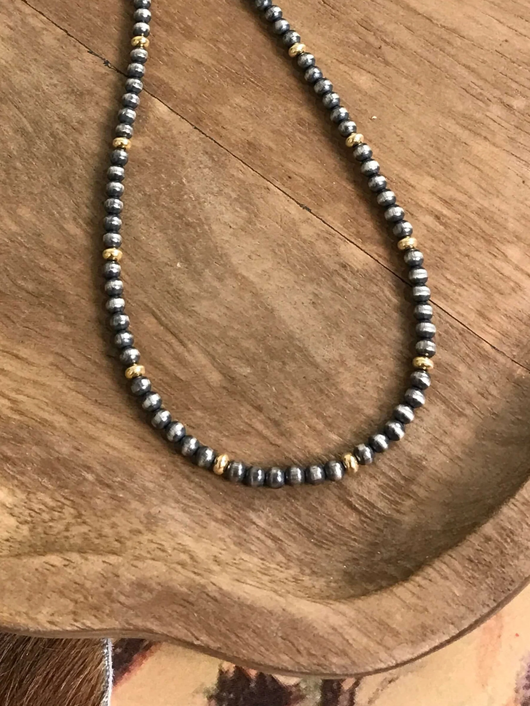 The Reese Gold + Pearl Necklace - Image 2