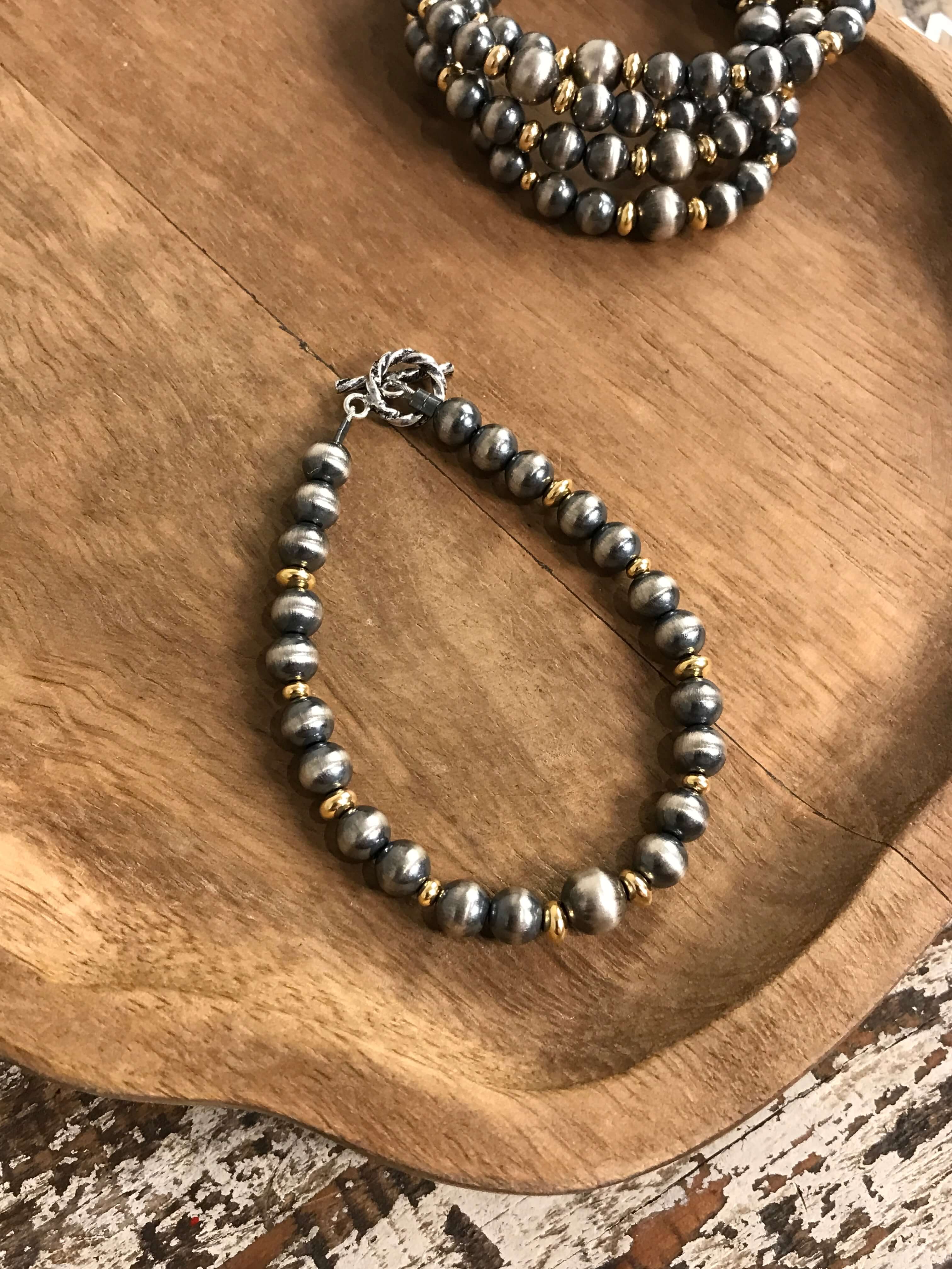 The Renner Gold + Pearl Bracelet
