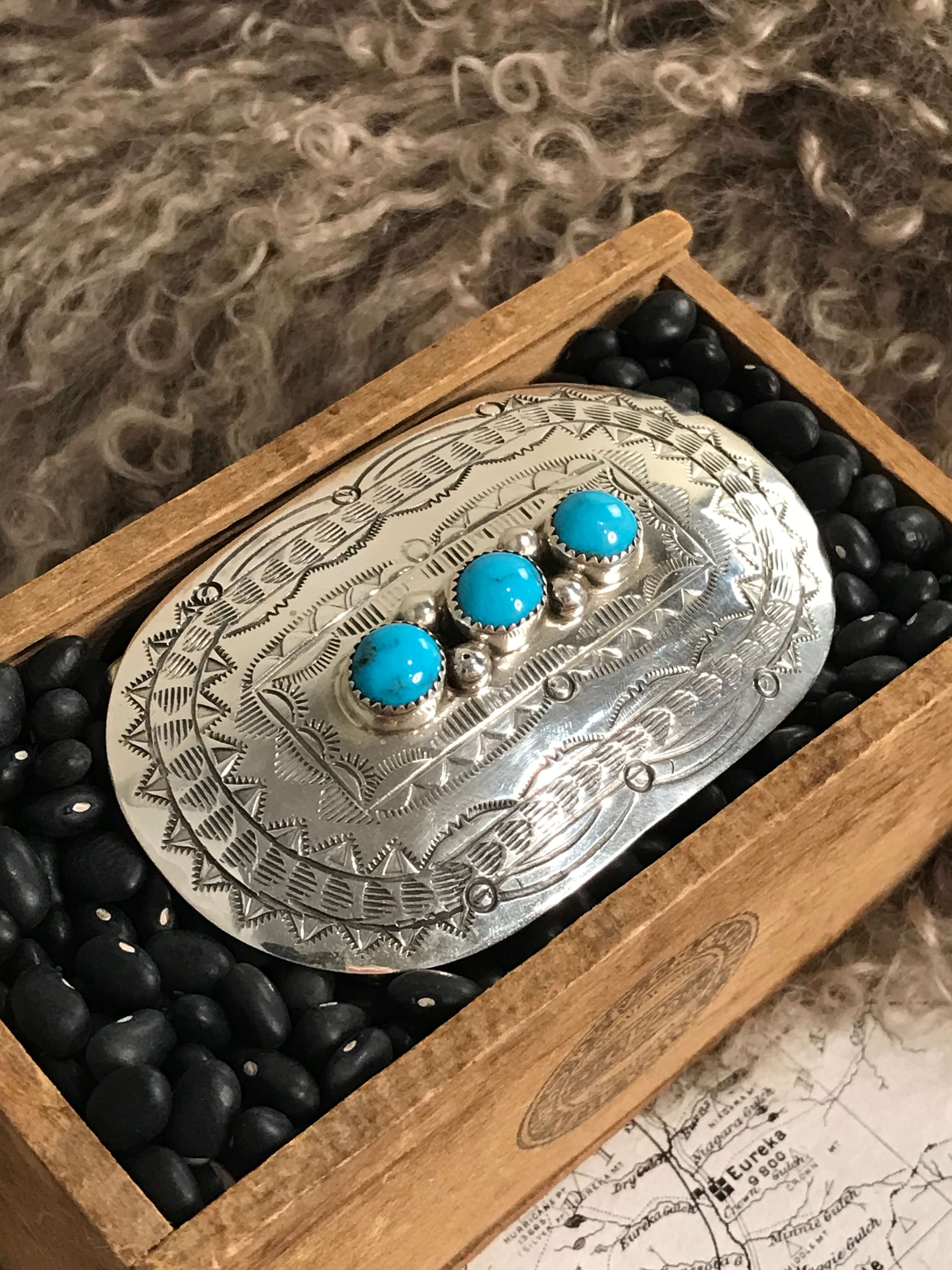 The Rigby Turquoise Belt Buckle - Image 3