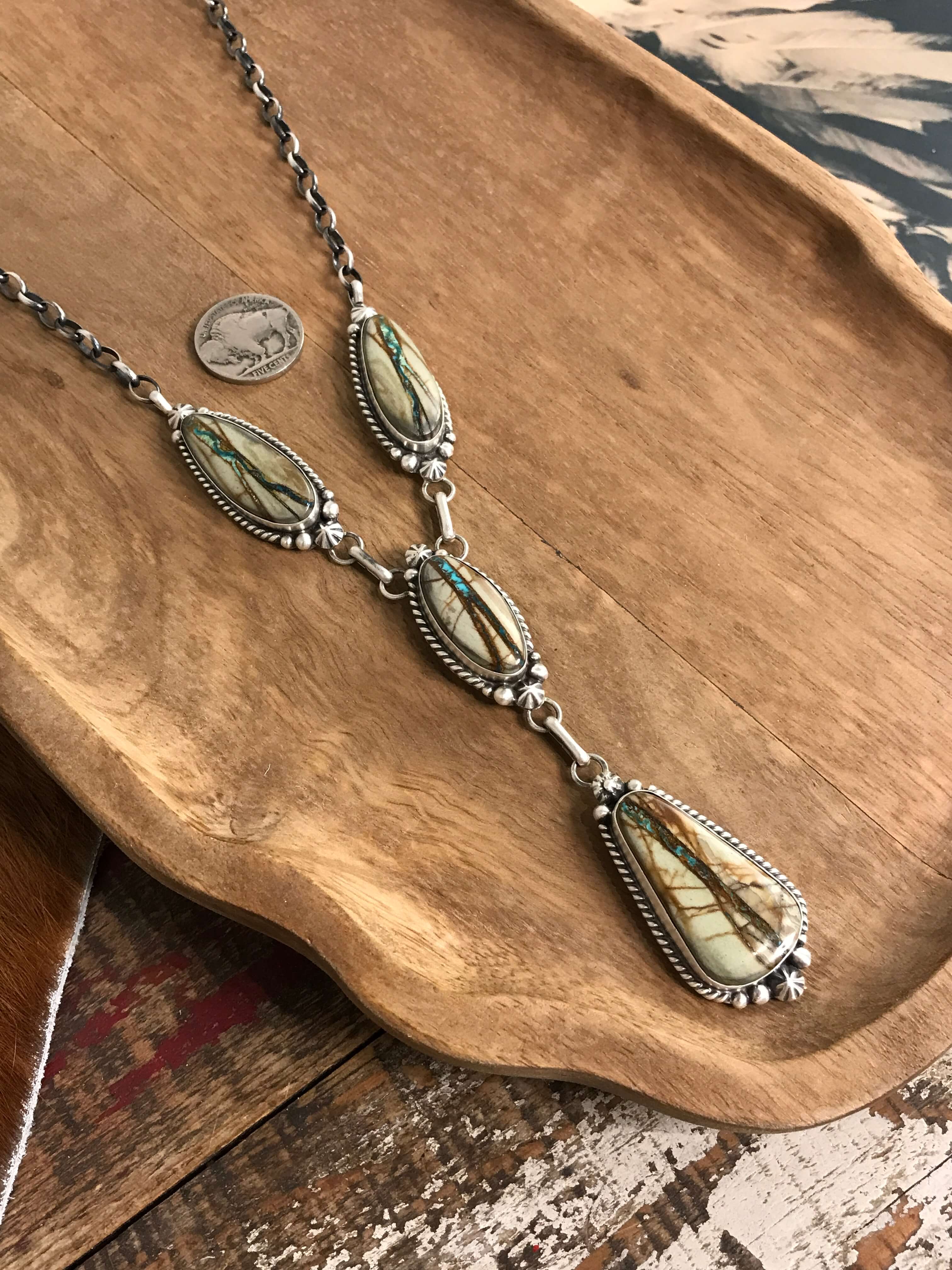 The Rio Lobo Lariat Necklace Set - Image 7