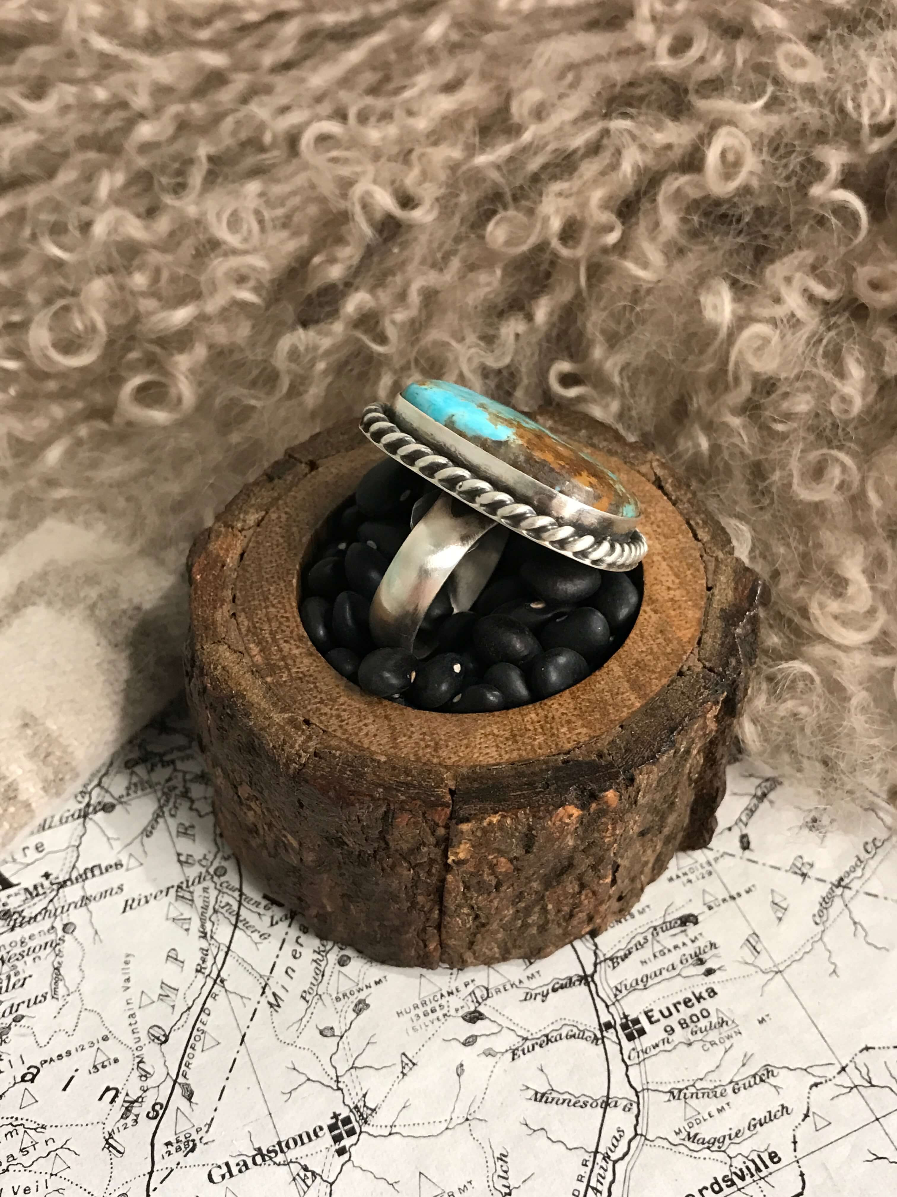 The Riverfall Adjustable Turquoise Ring, 2 - Image 2