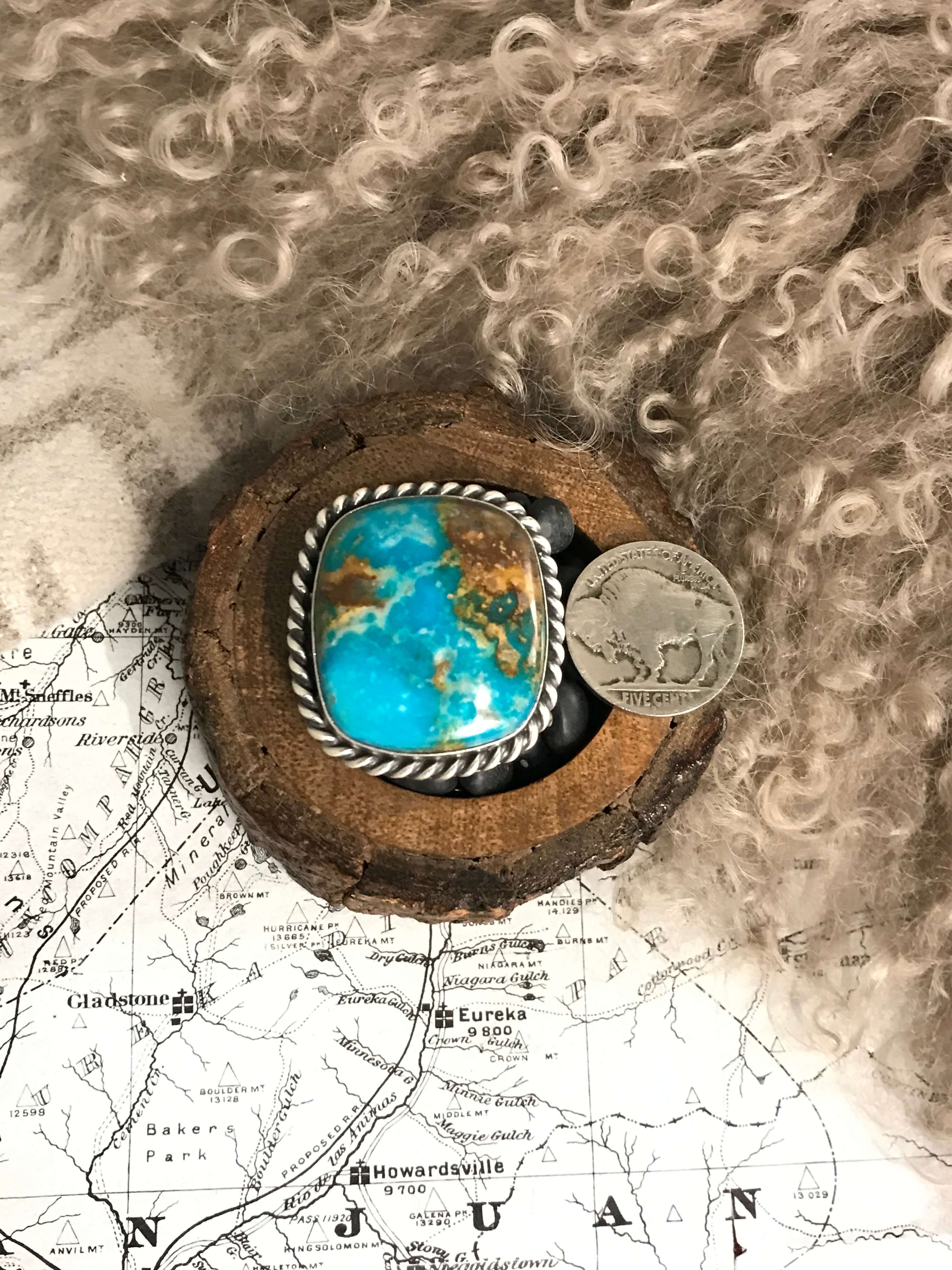 The Riverfall Adjustable Turquoise Ring, 3 - Image 3