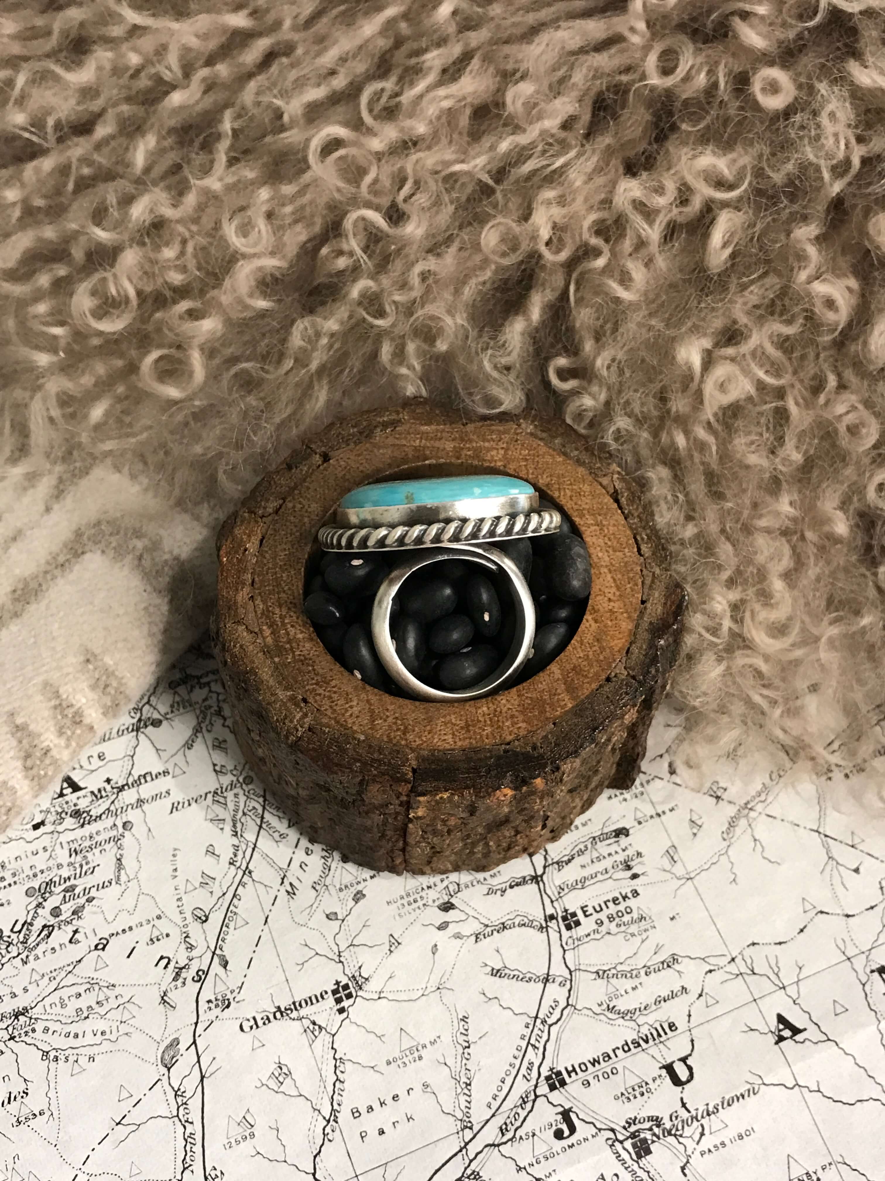 The Riverfall Adjustable Turquoise Ring, 4 - Image 4