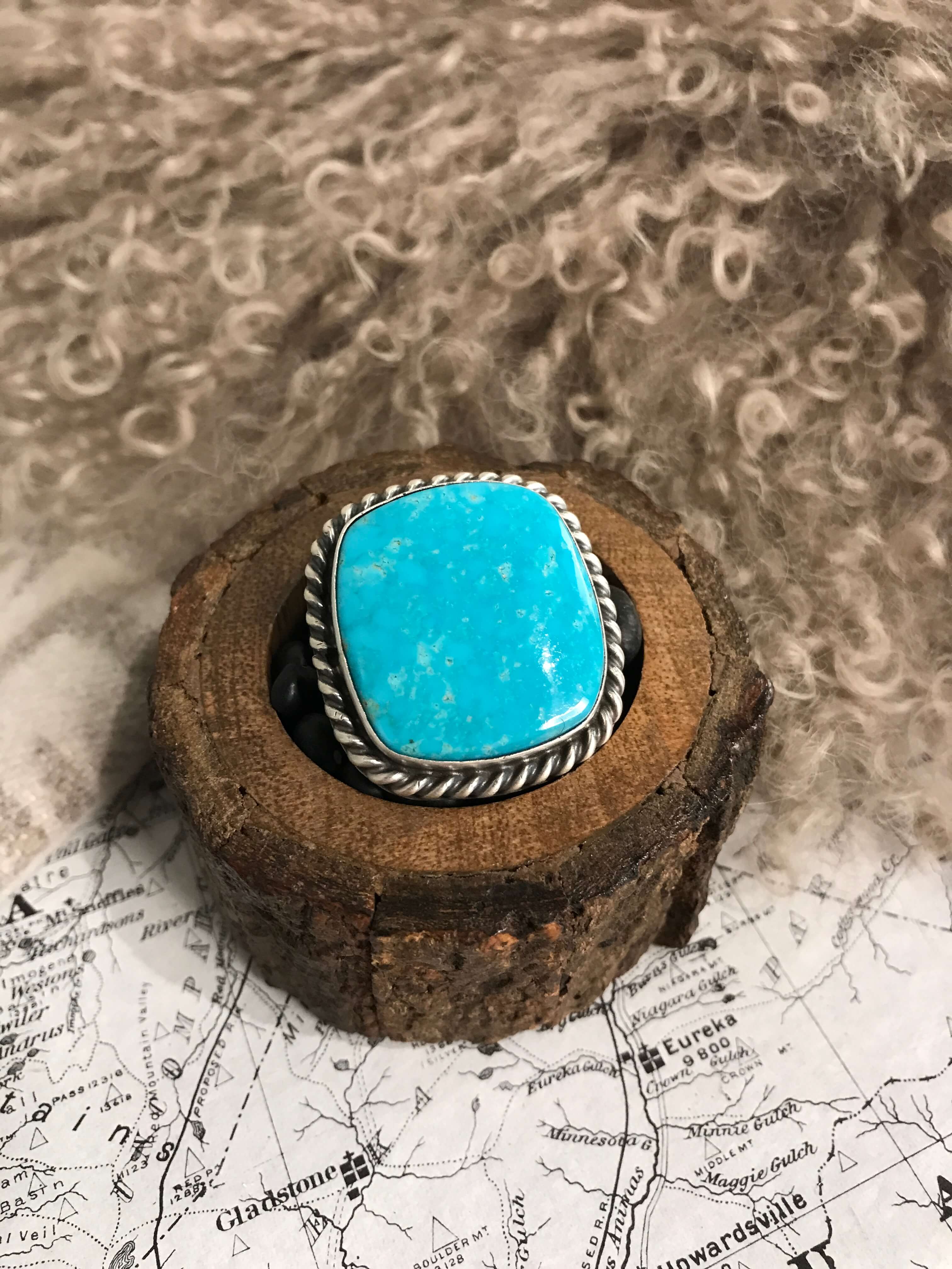 The Riverfall Adjustable Turquoise Ring, 5