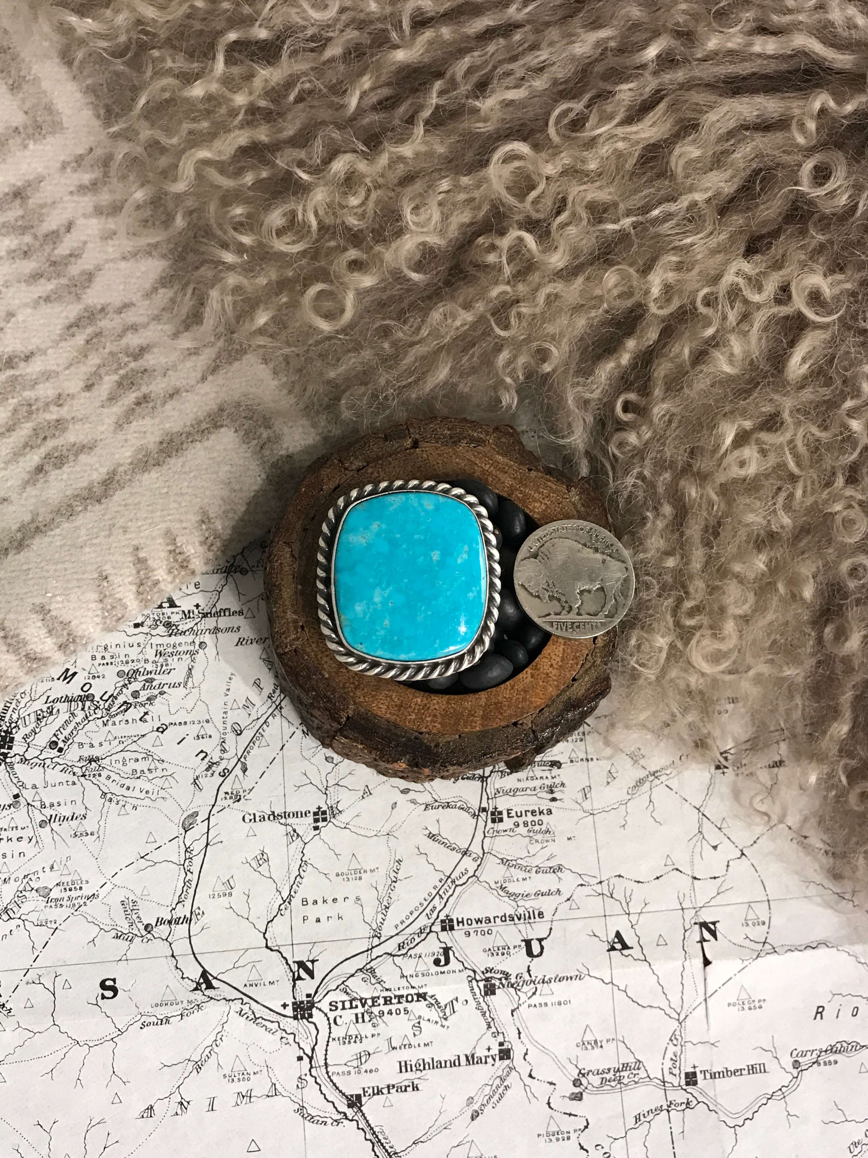 The Riverfall Adjustable Turquoise Ring, 5 - Image 3