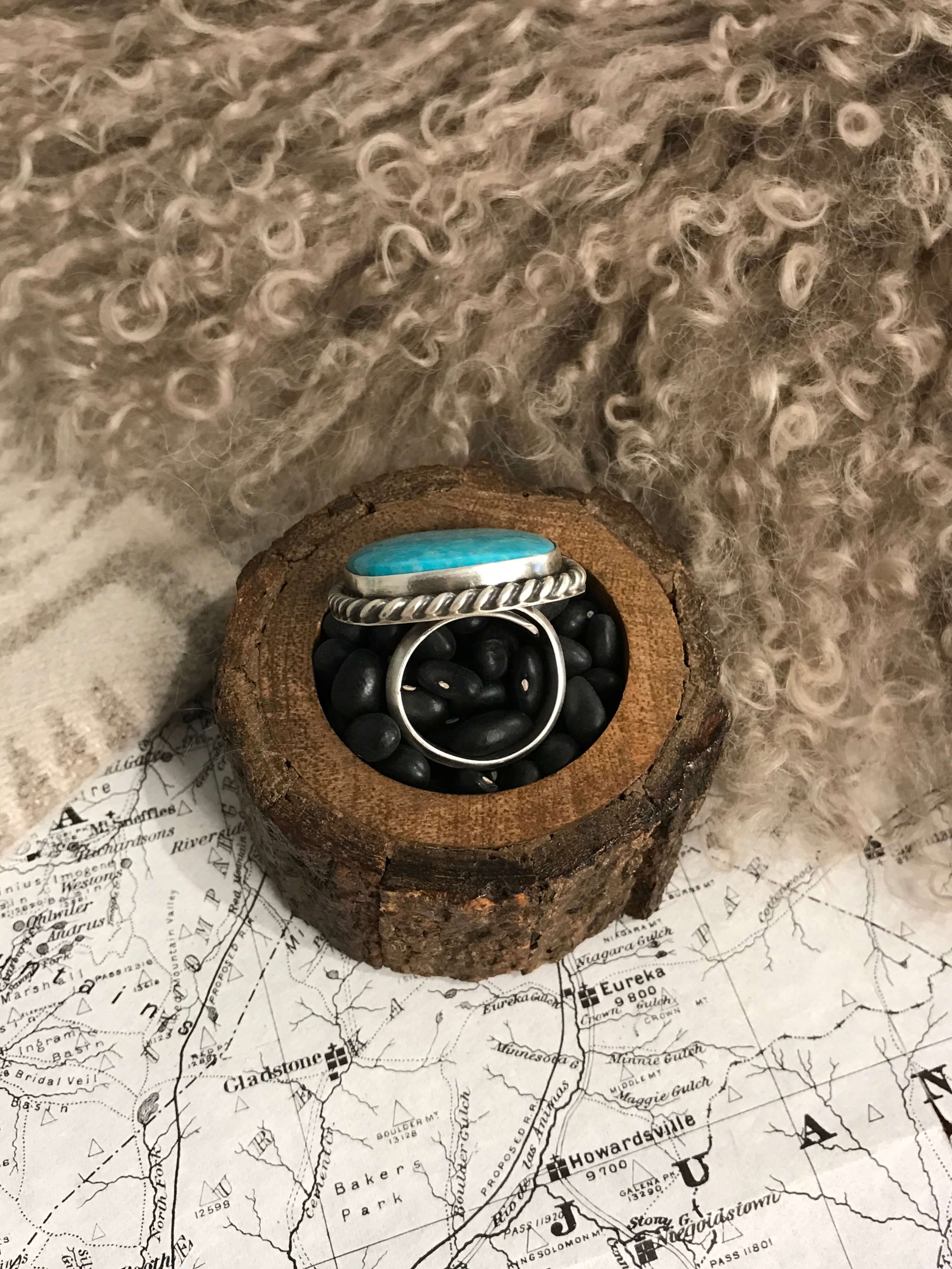 The Riverfall Adjustable Turquoise Ring, 5 - Image 4