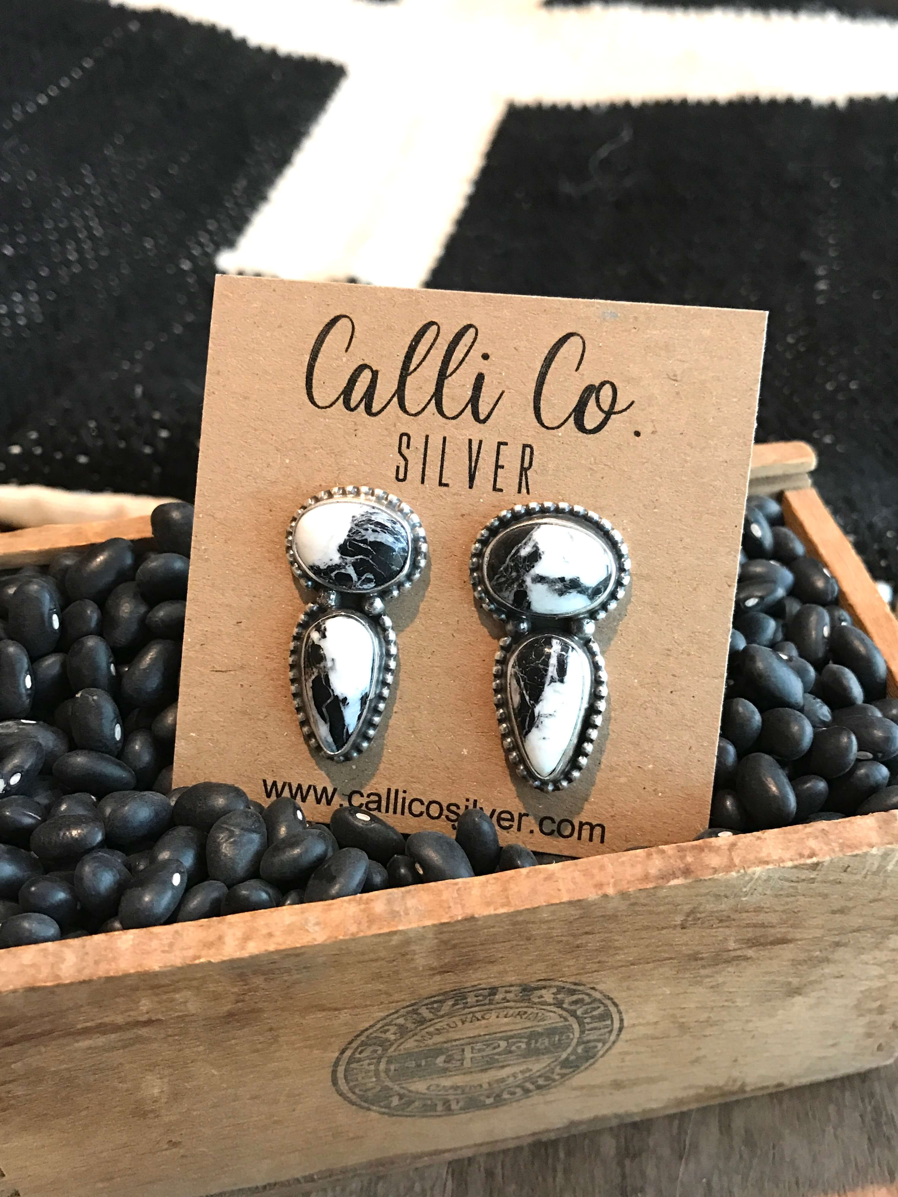 The Rochdale White Buffalo Earrings, 2 - Image 3