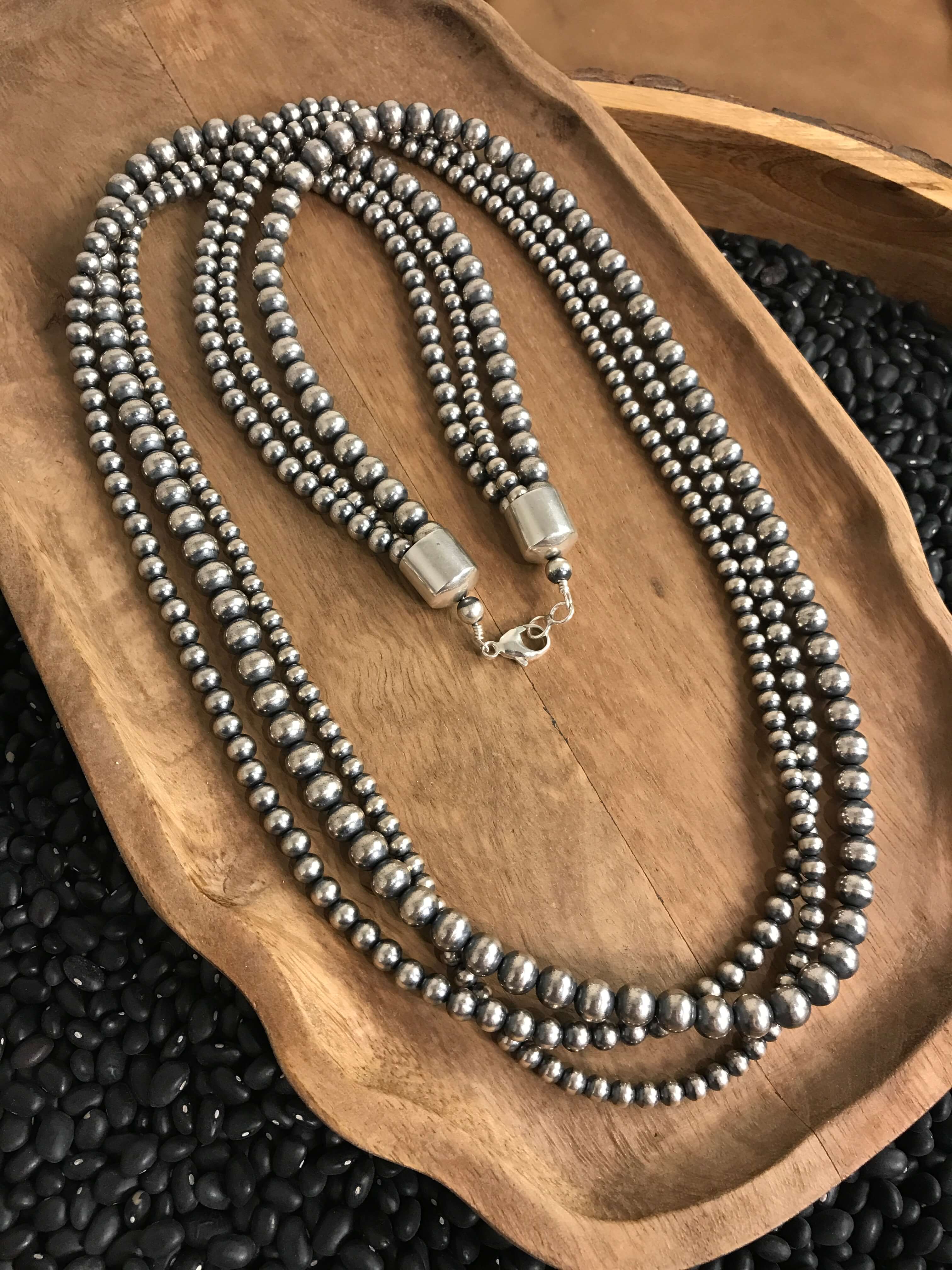 The Sabinal Triple Strand Pearl Necklace, 36"