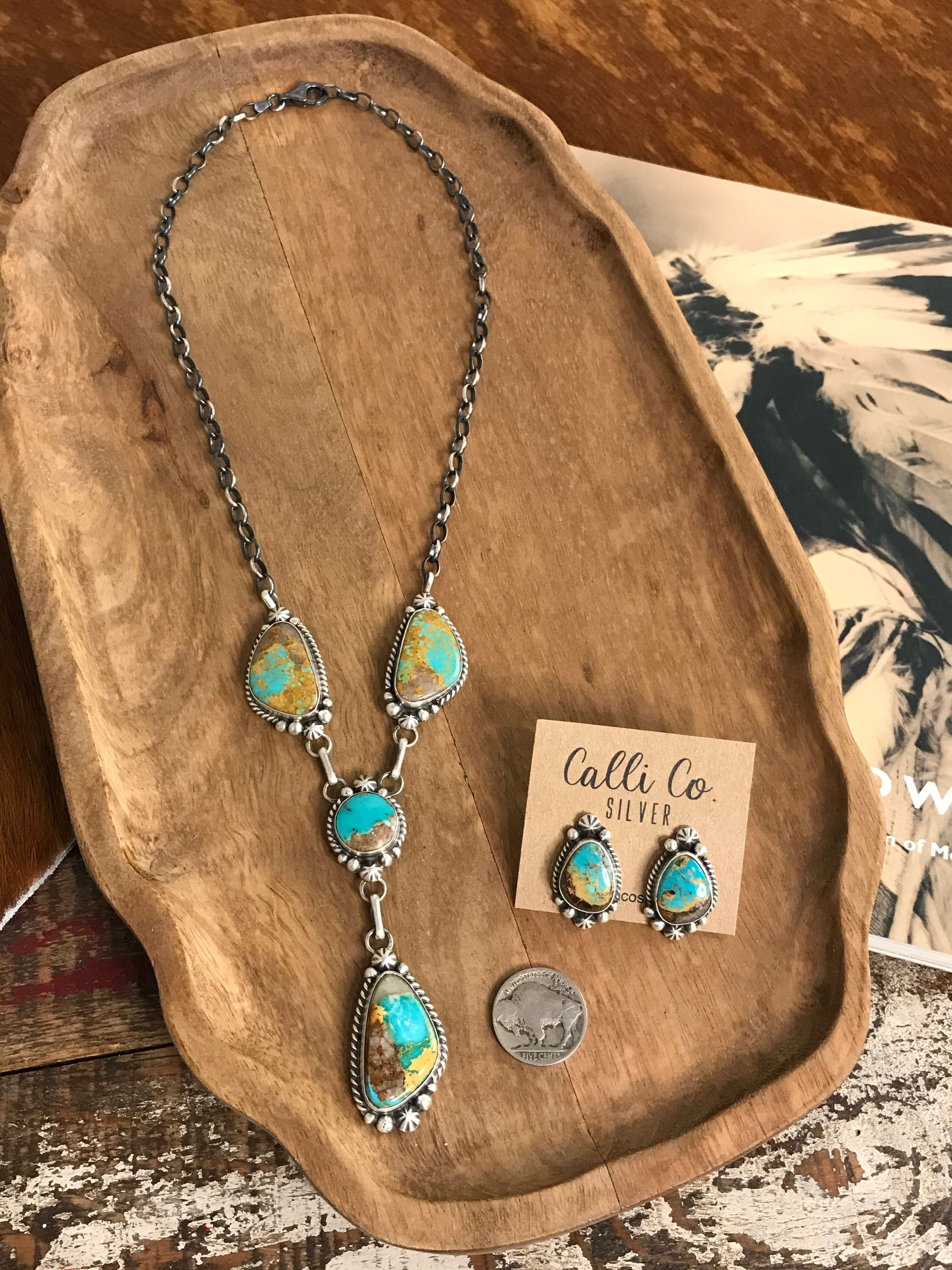 The Sabino Lariat Necklace Set - Image 4