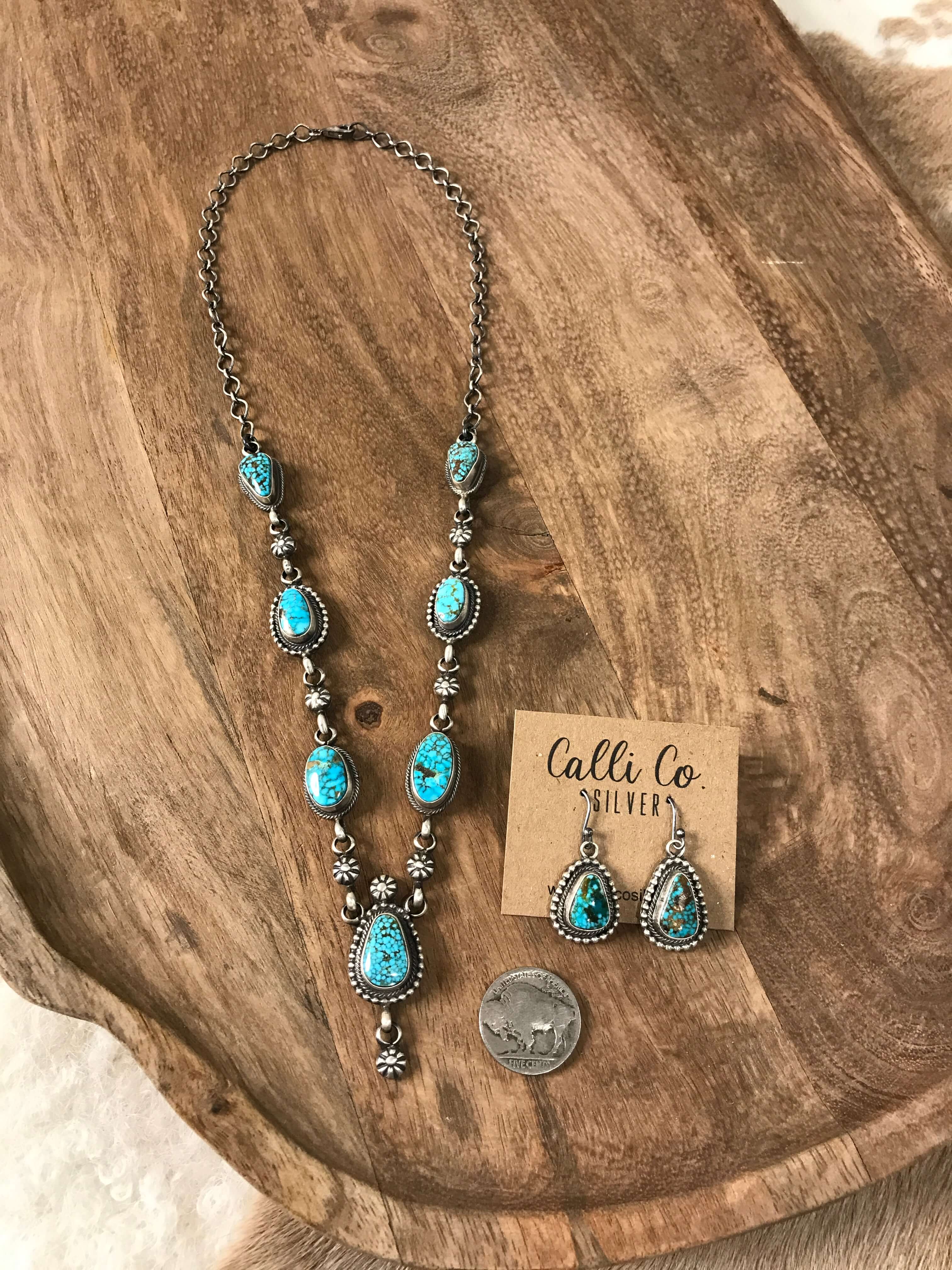 The Salado Turquoise Statement Necklace Set - Image 4