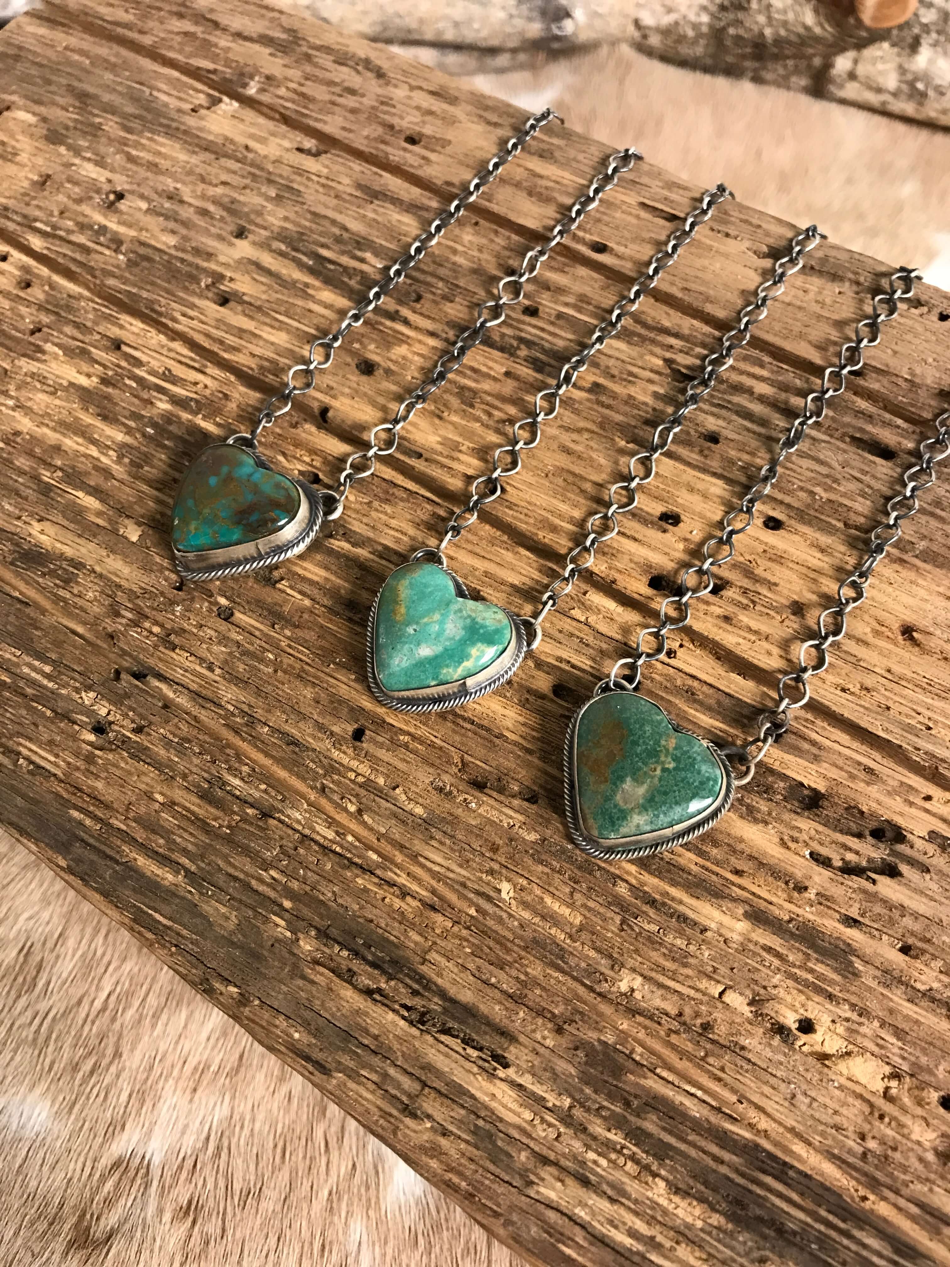 The Seneca Turquoise Heart Necklaces - Image 3