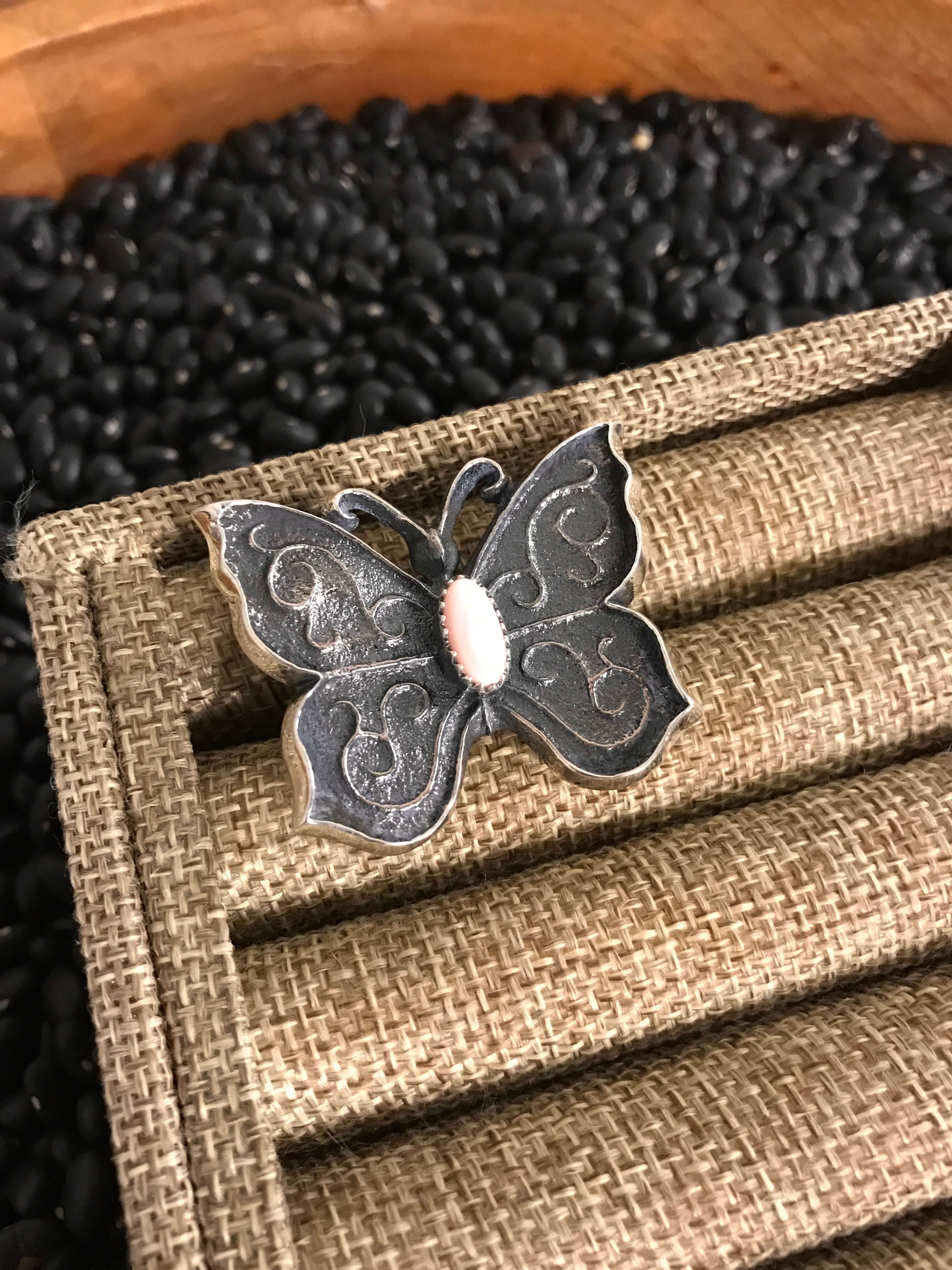 The Silverjack Butterfly Adjustable Ring
