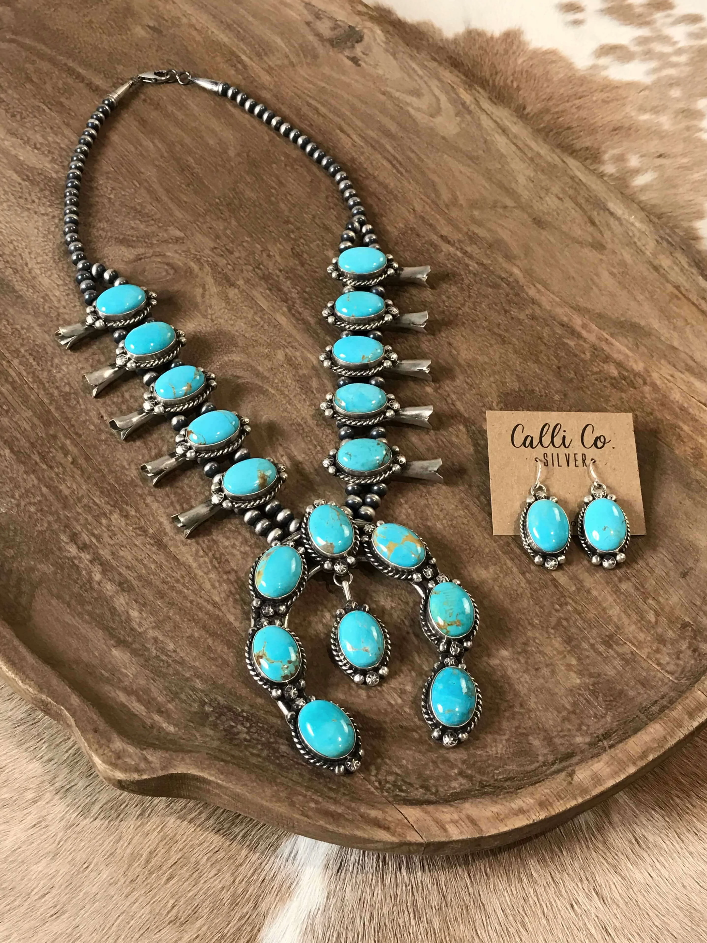 The Solstice Squash Blossom Necklace Set