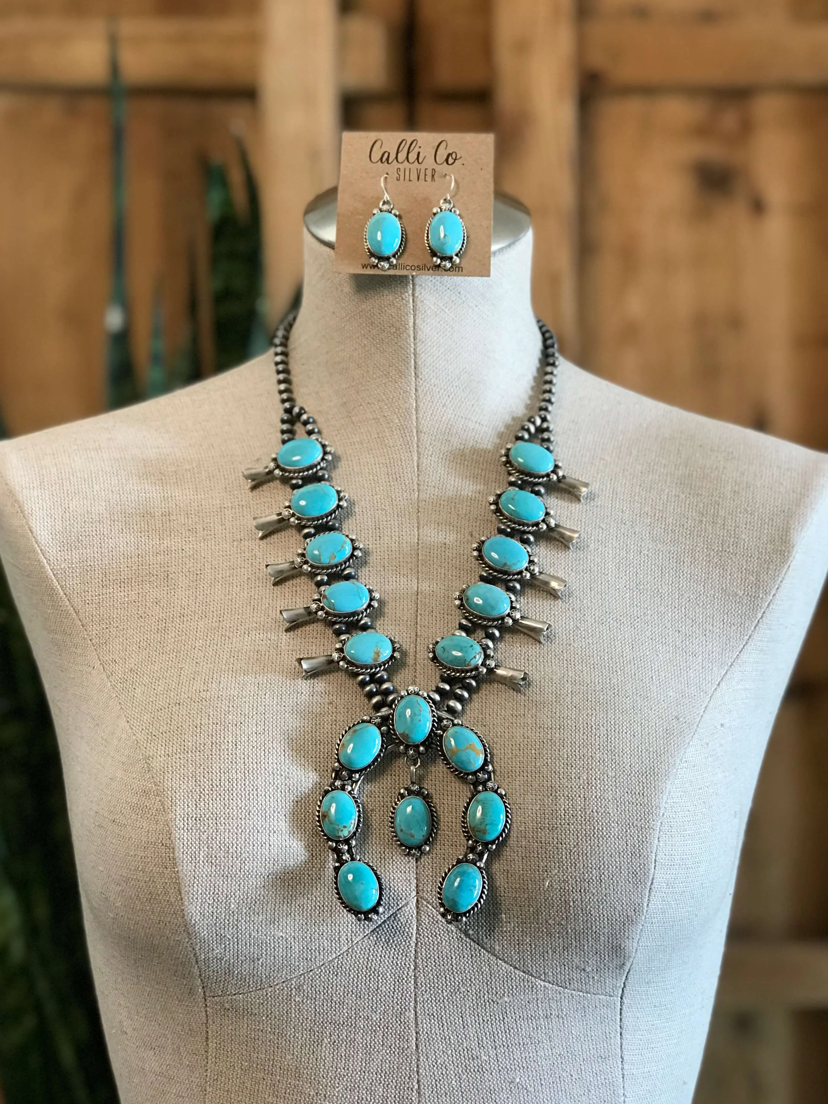 The Solstice Squash Blossom Necklace Set - Image 2