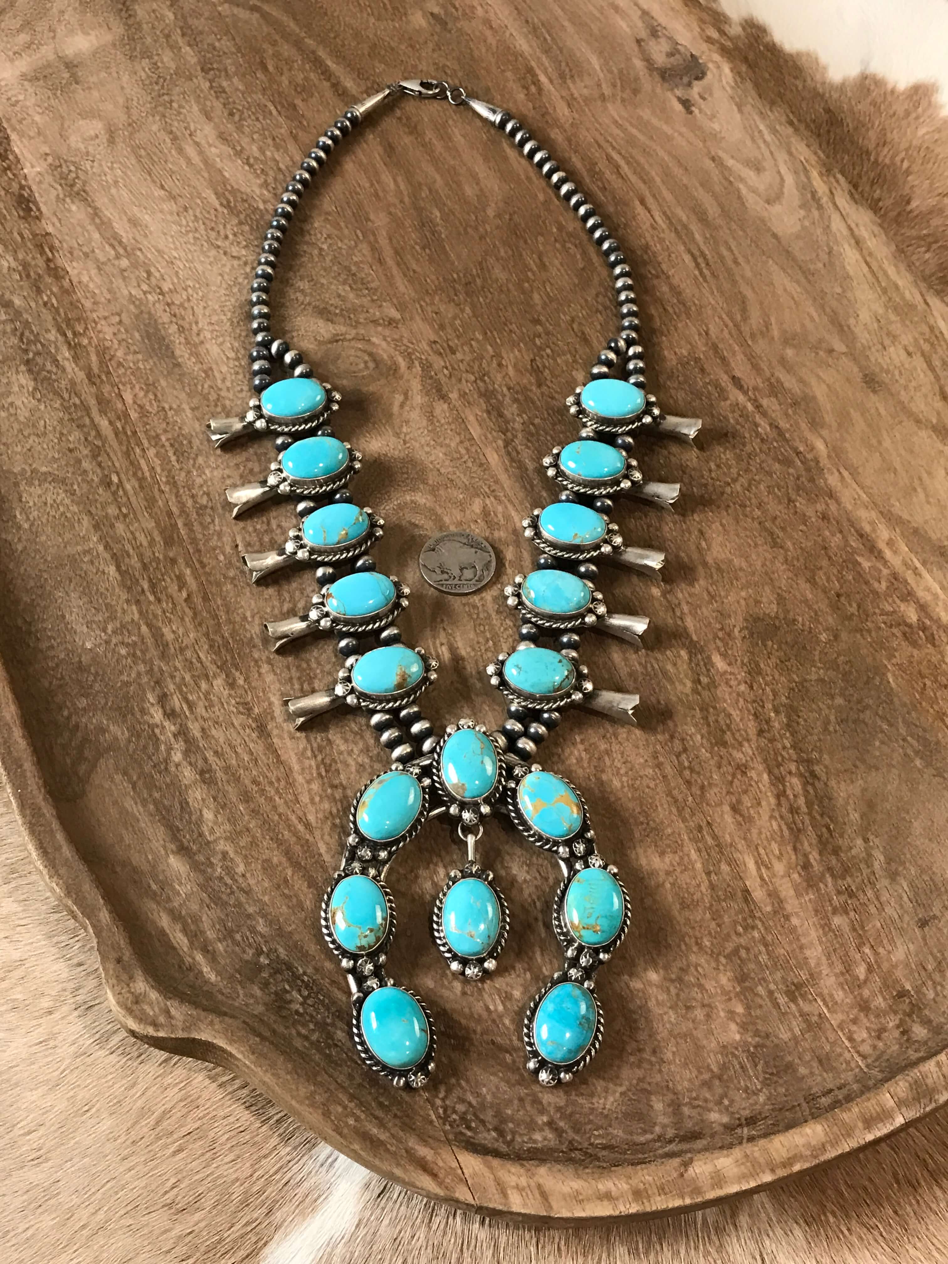The Solstice Squash Blossom Necklace Set - Image 5