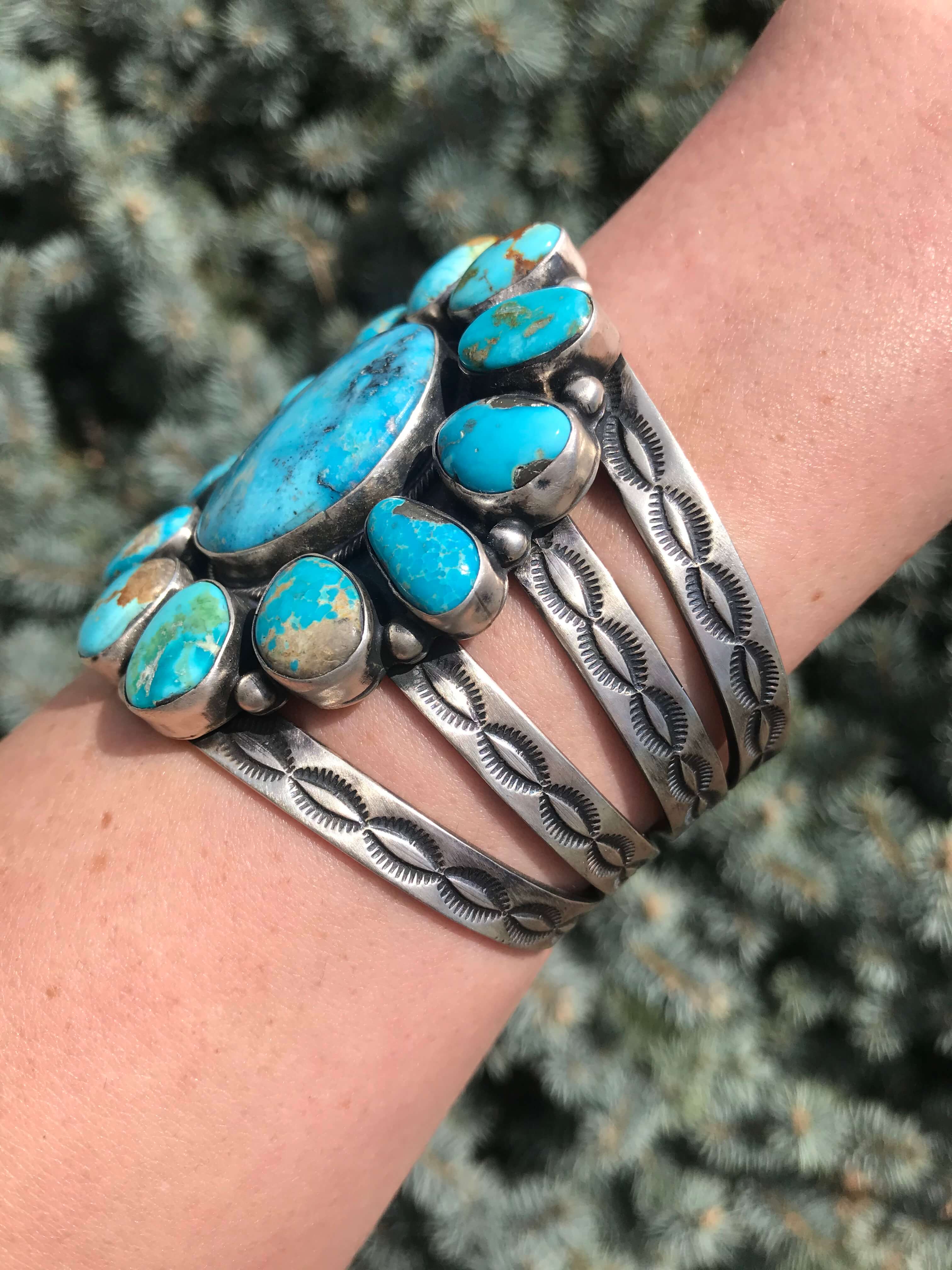 The South Hill Turquoise Cluster Cuff - Image 2