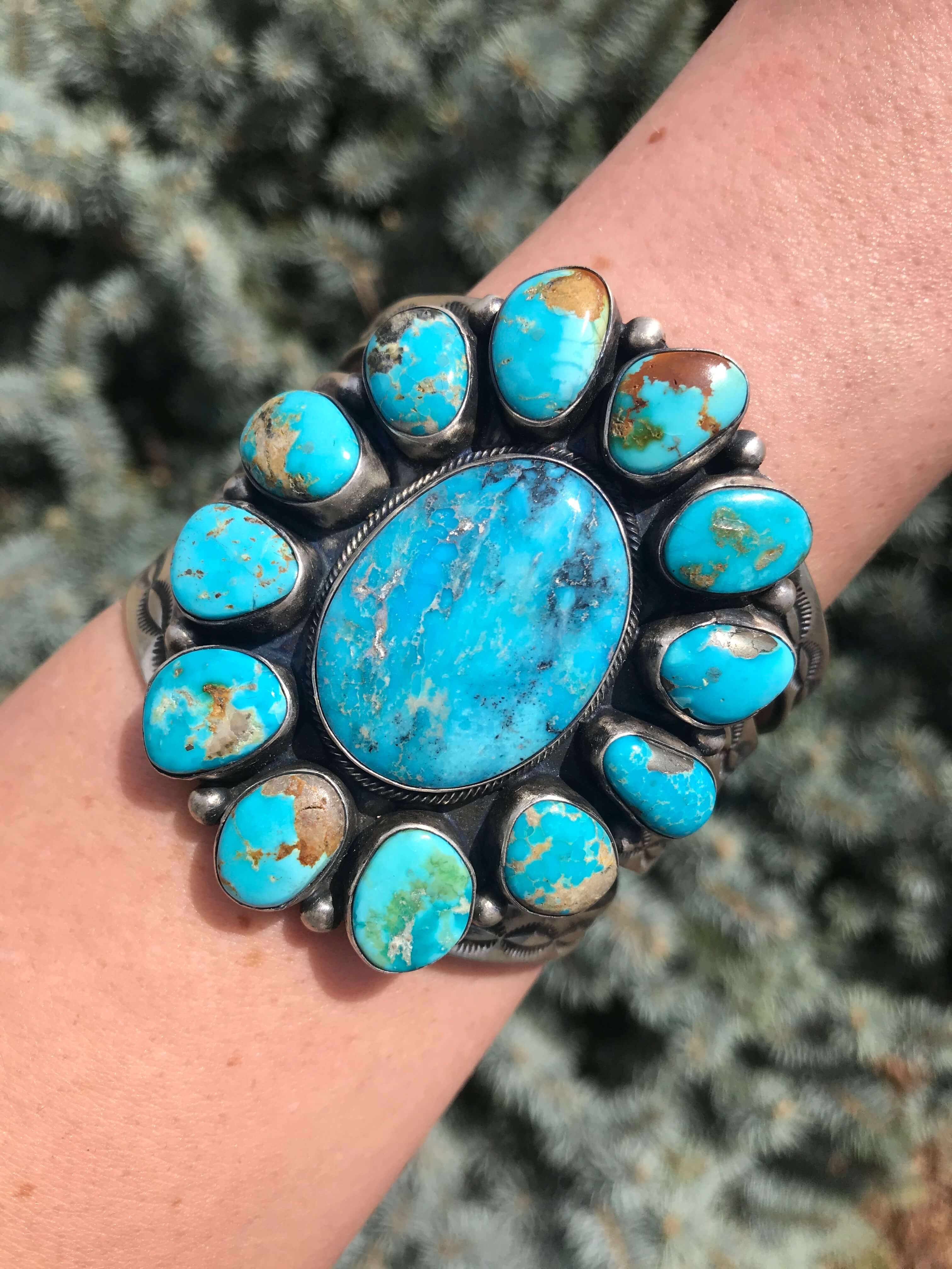 The South Hill Turquoise Cluster Cuff - Image 4