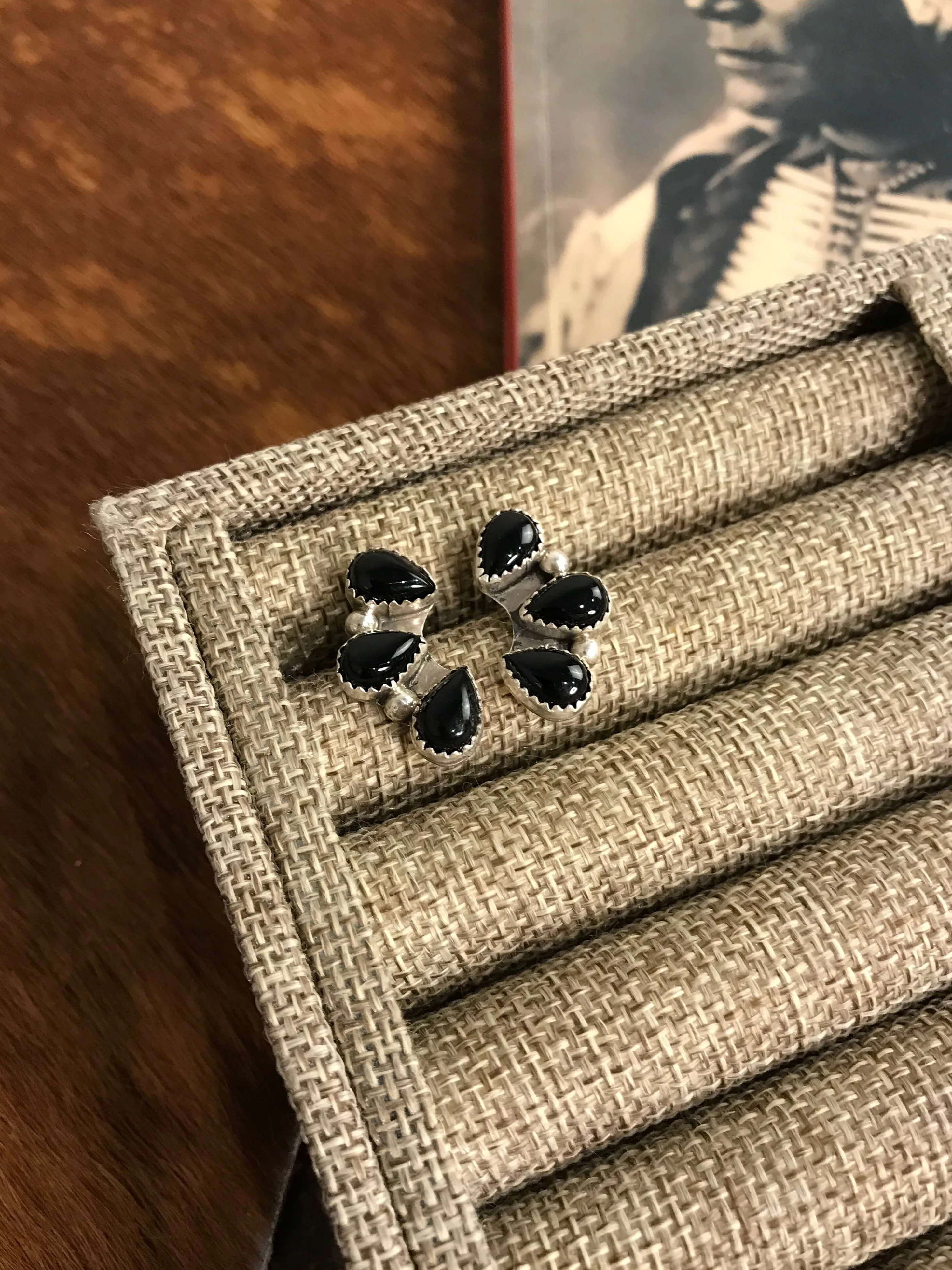 The Sparrow Onyx Earrings
