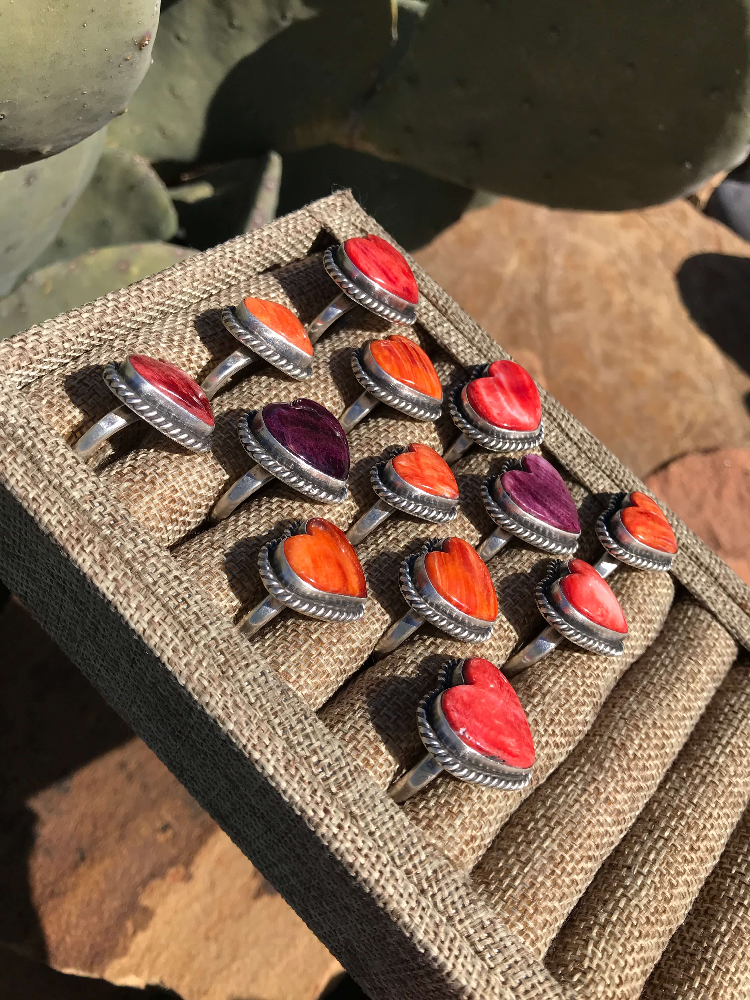 The Spiny Adjustable Heart Rings - Image 3