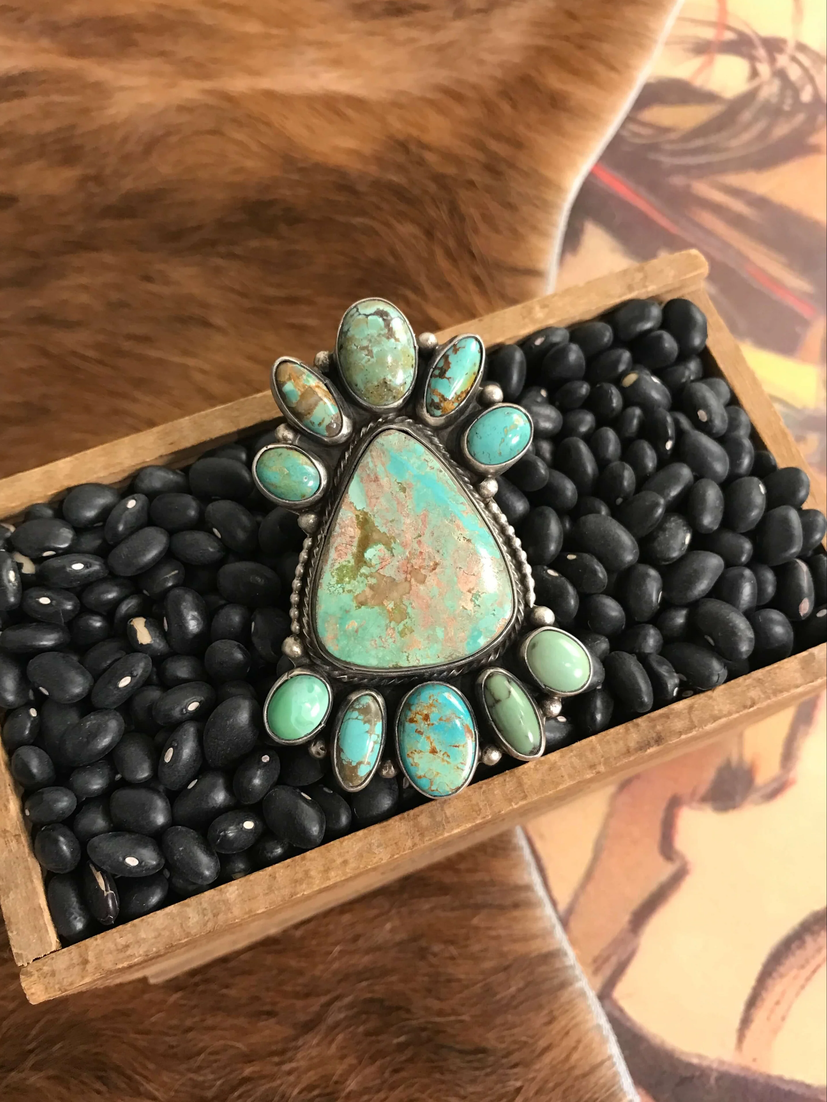 The Spruce Turquoise Ring, Sz. 8.5