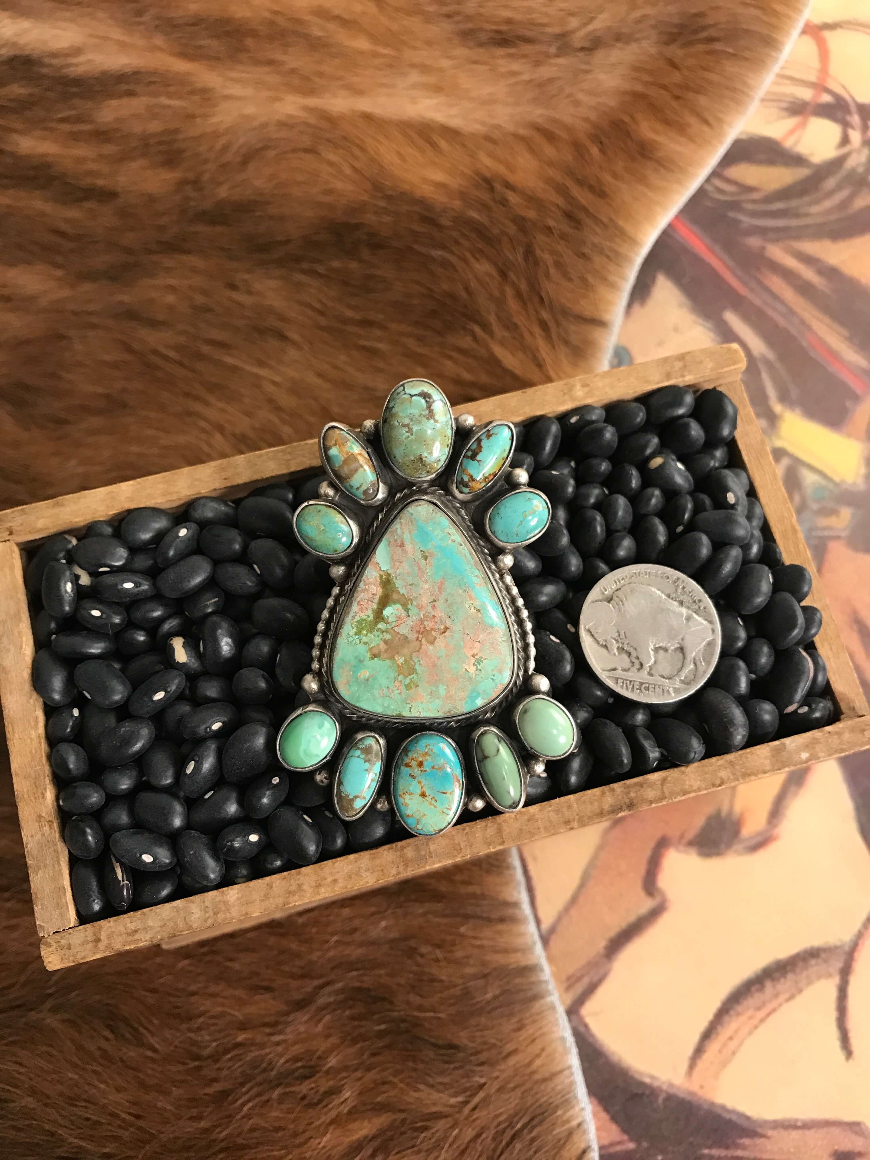 The Spruce Turquoise Ring, Sz. 8.5 - Image 3