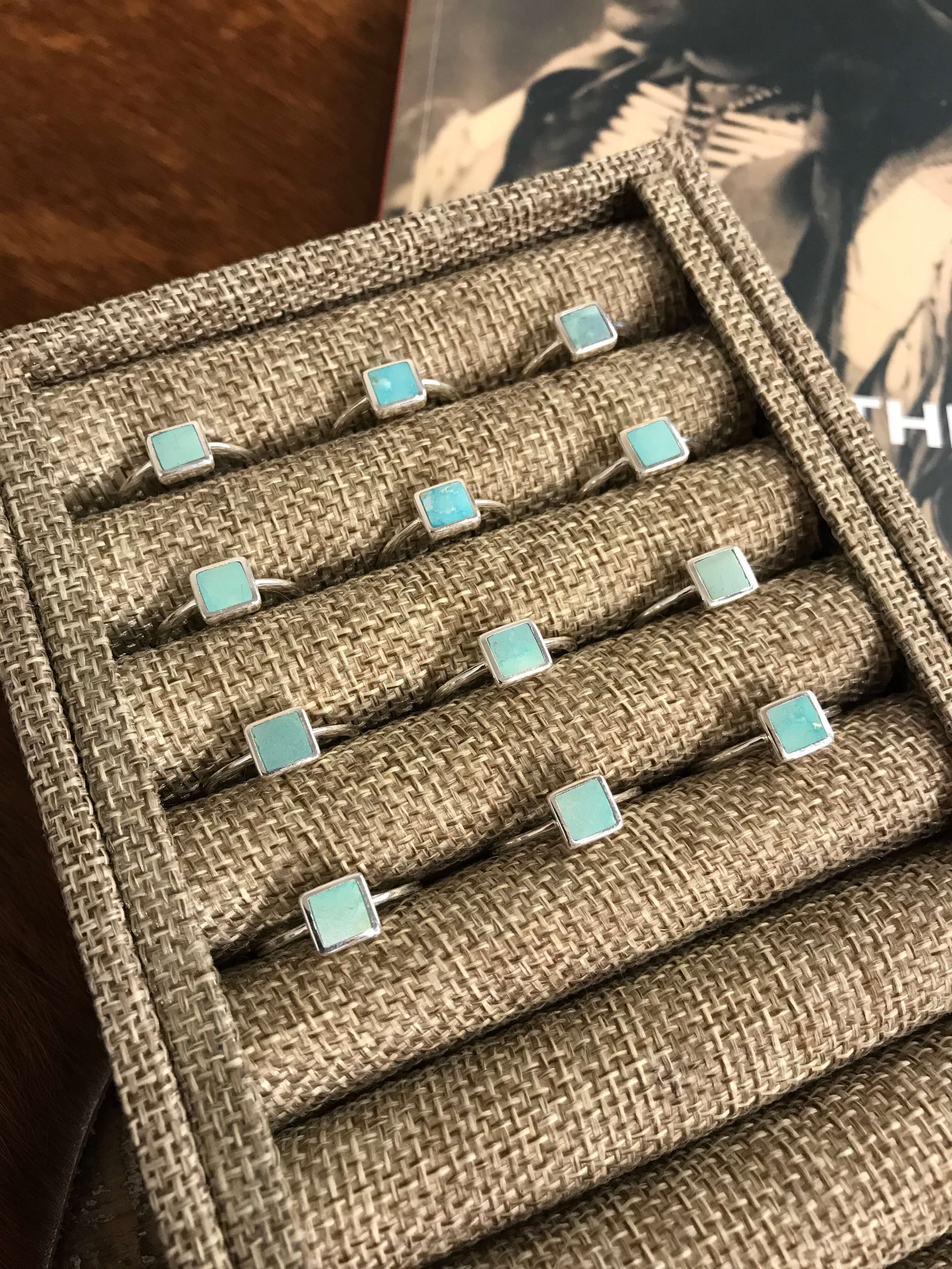 The Inlay Collection Square Turquoise Ring