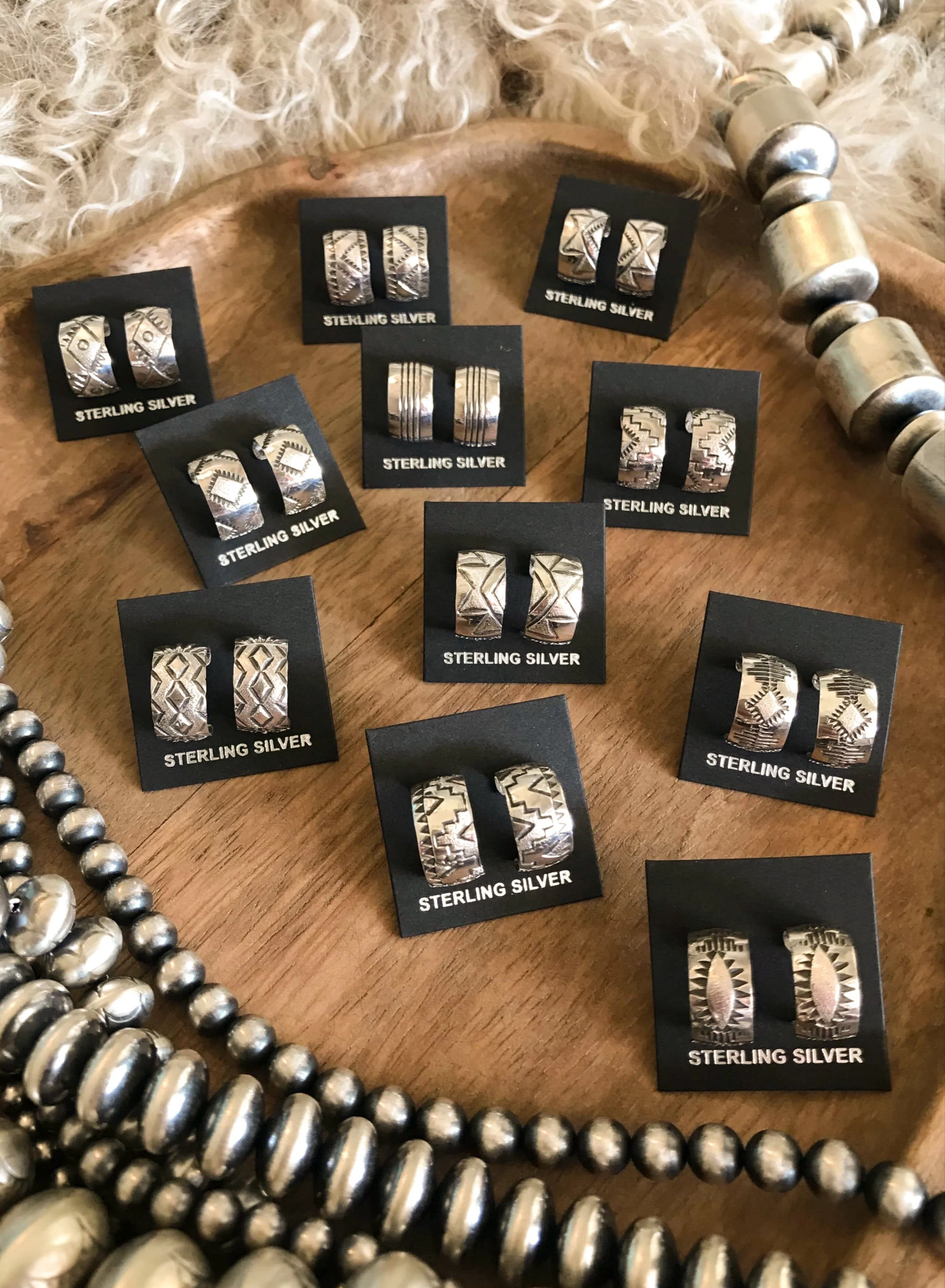 The Stamped Huggie Hoops