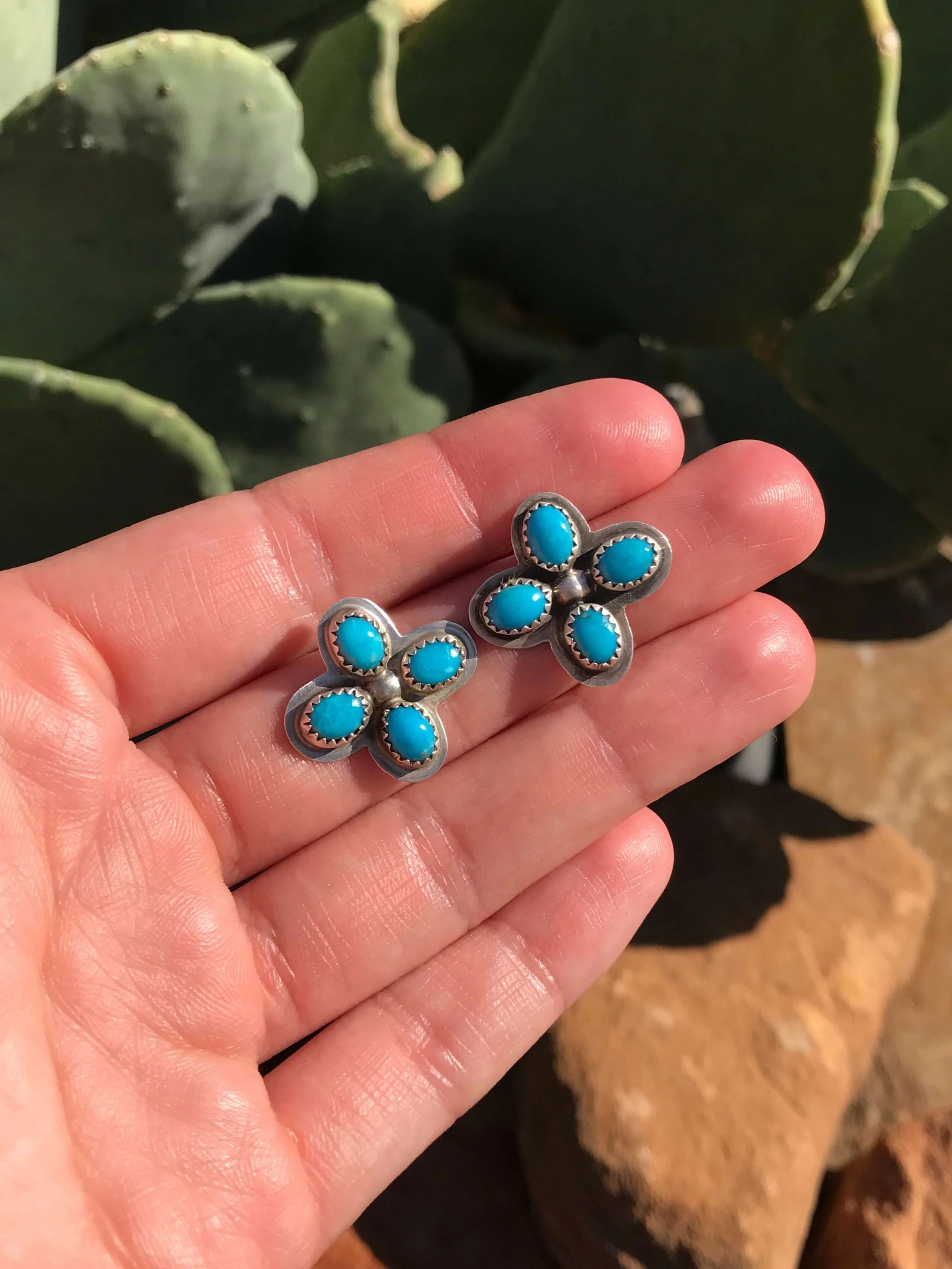 The Stephenville Earrings in Turquoise