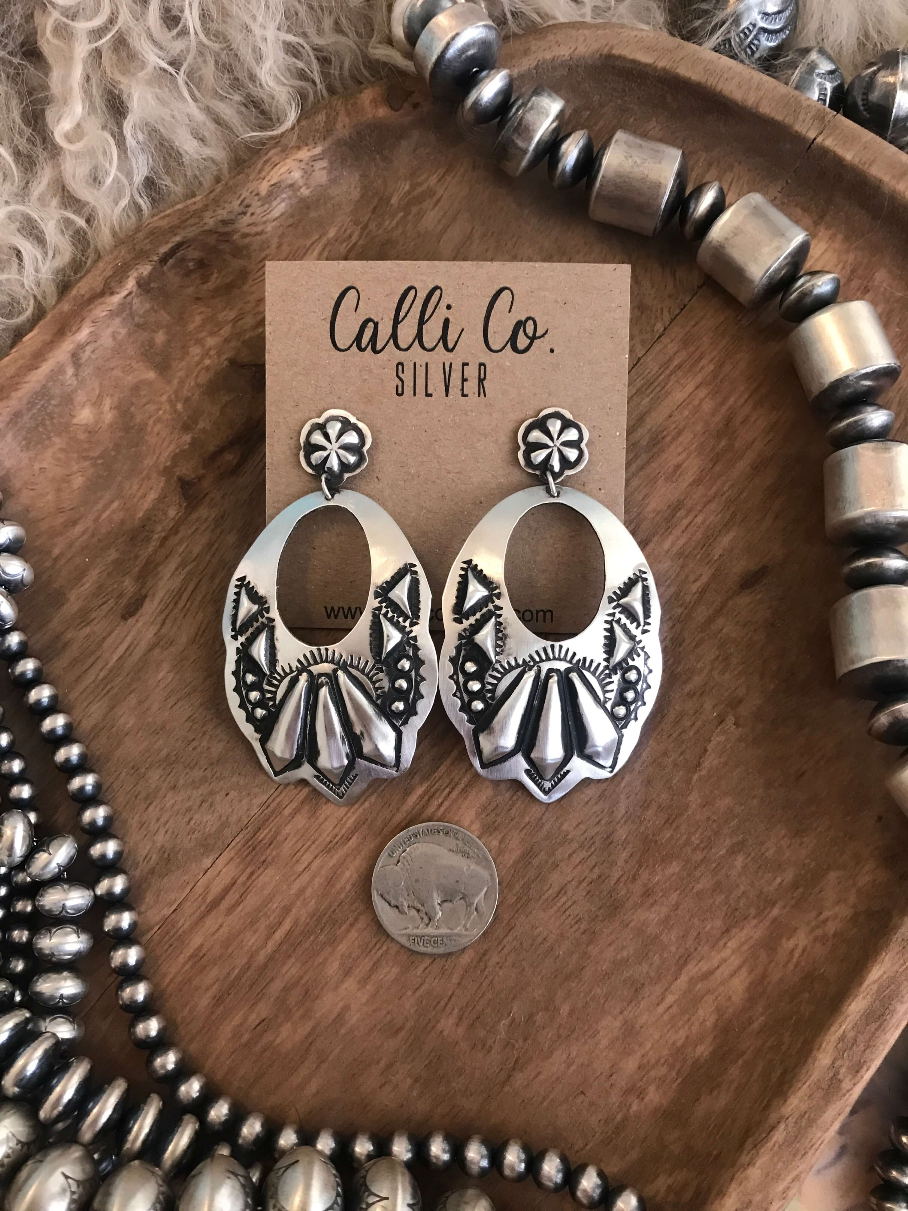 The Sunscape Concho Earrings, 3 - Image 2