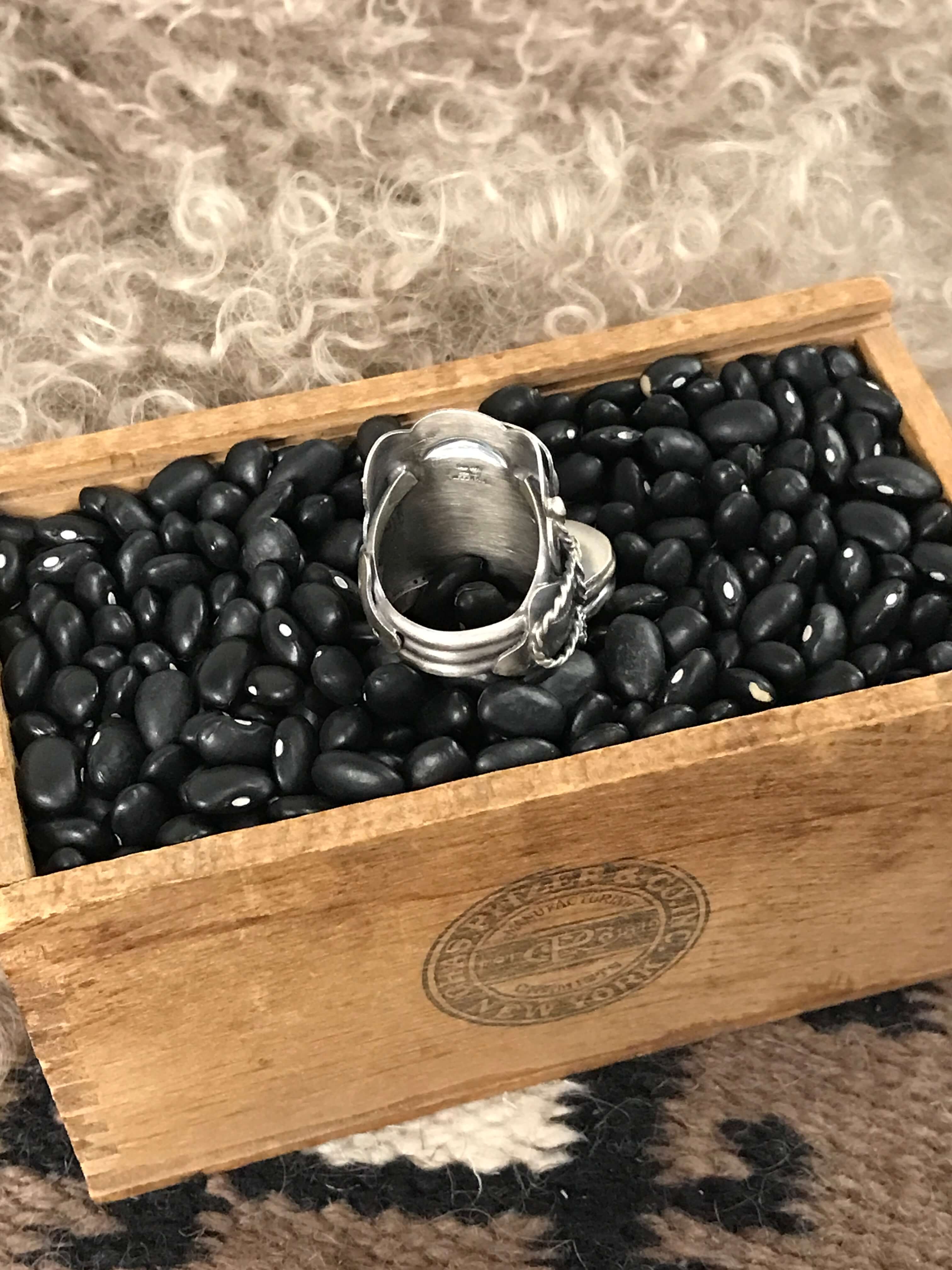 The Takoda Saddle Turquoise Ring 2, Sz 8 - Image 5
