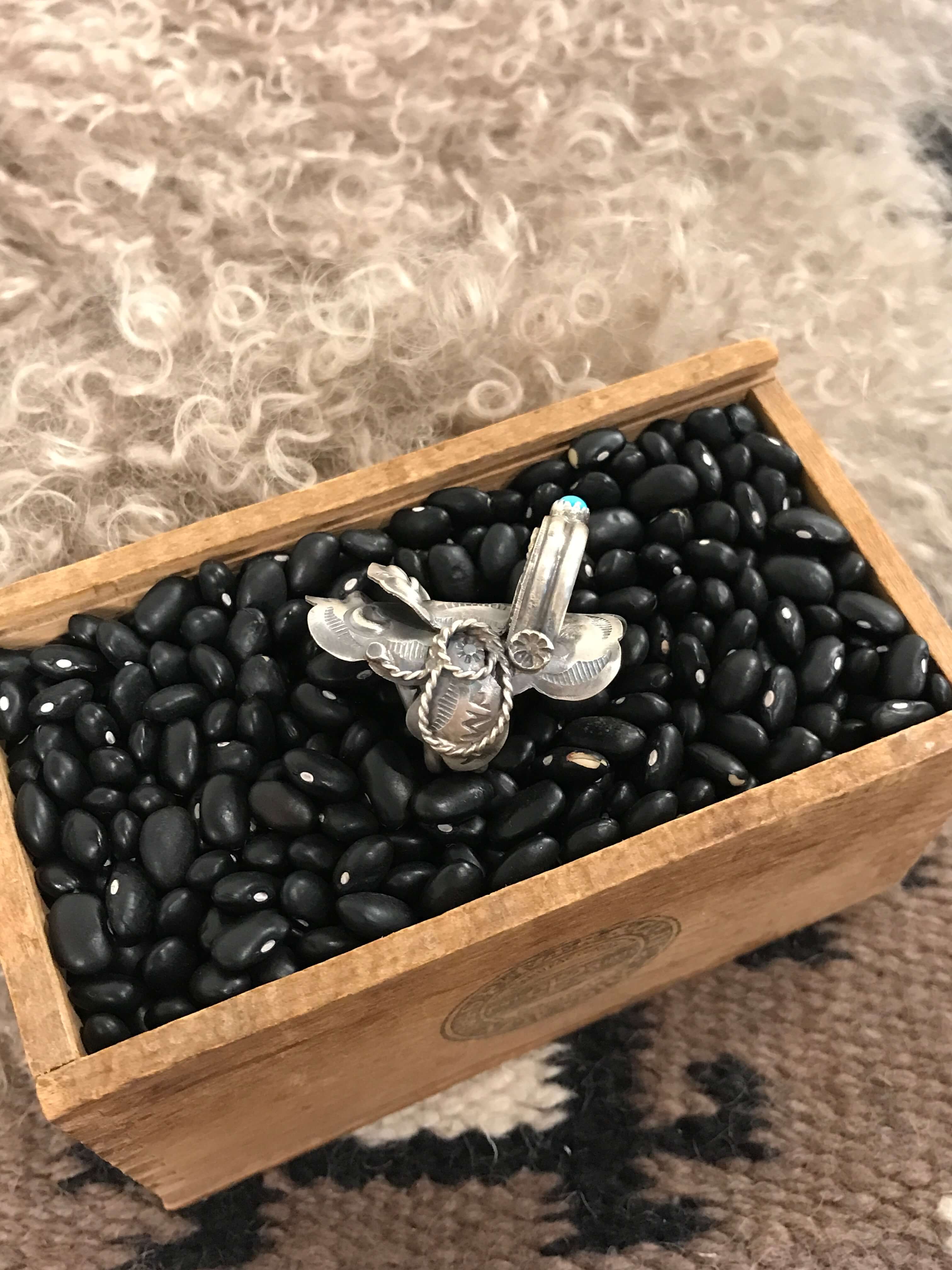 The Takoda Saddle Turquoise Ring 3, Sz 8.5 - Image 4