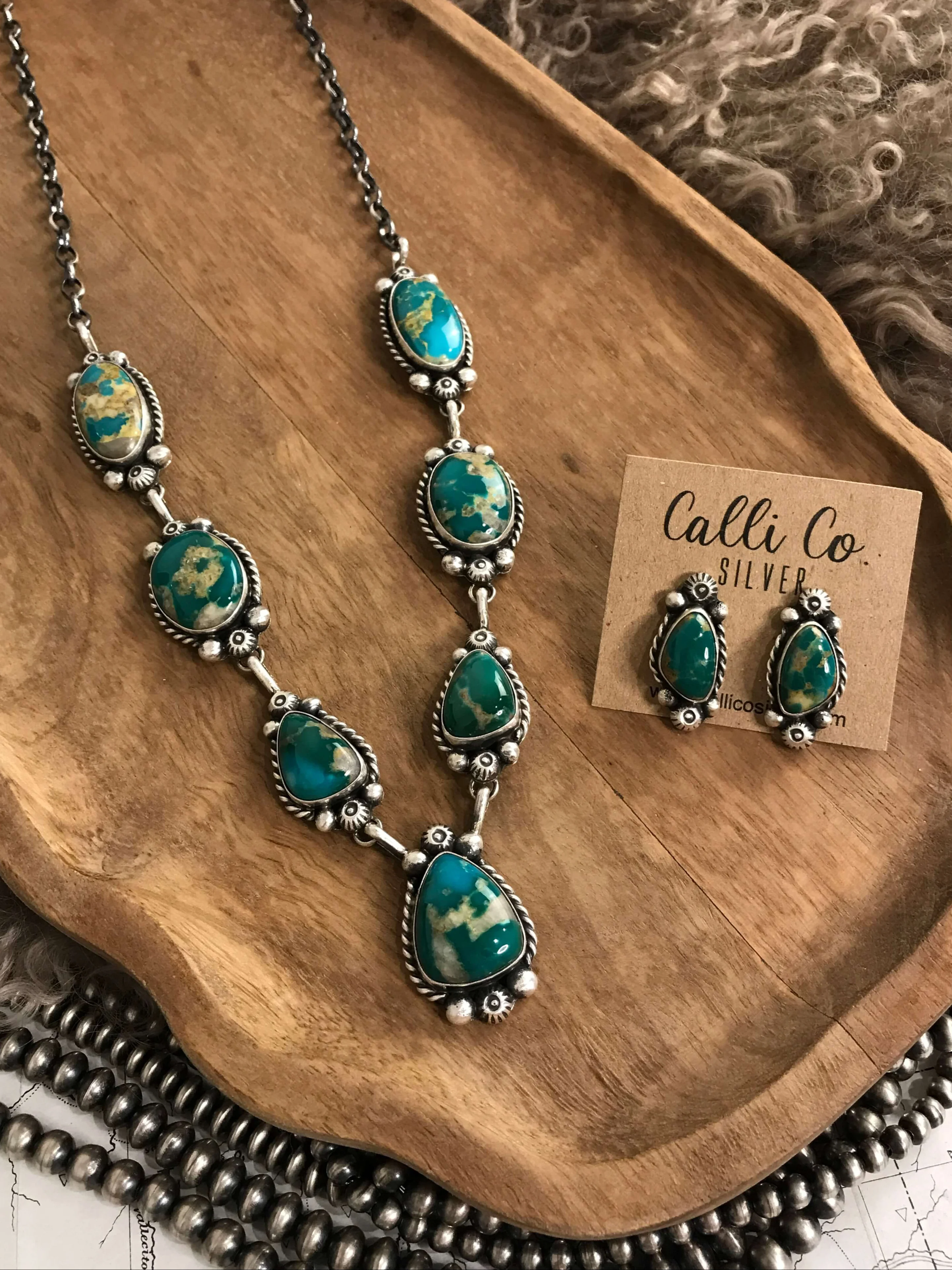 The Talula Turquoise Statement Necklace Set