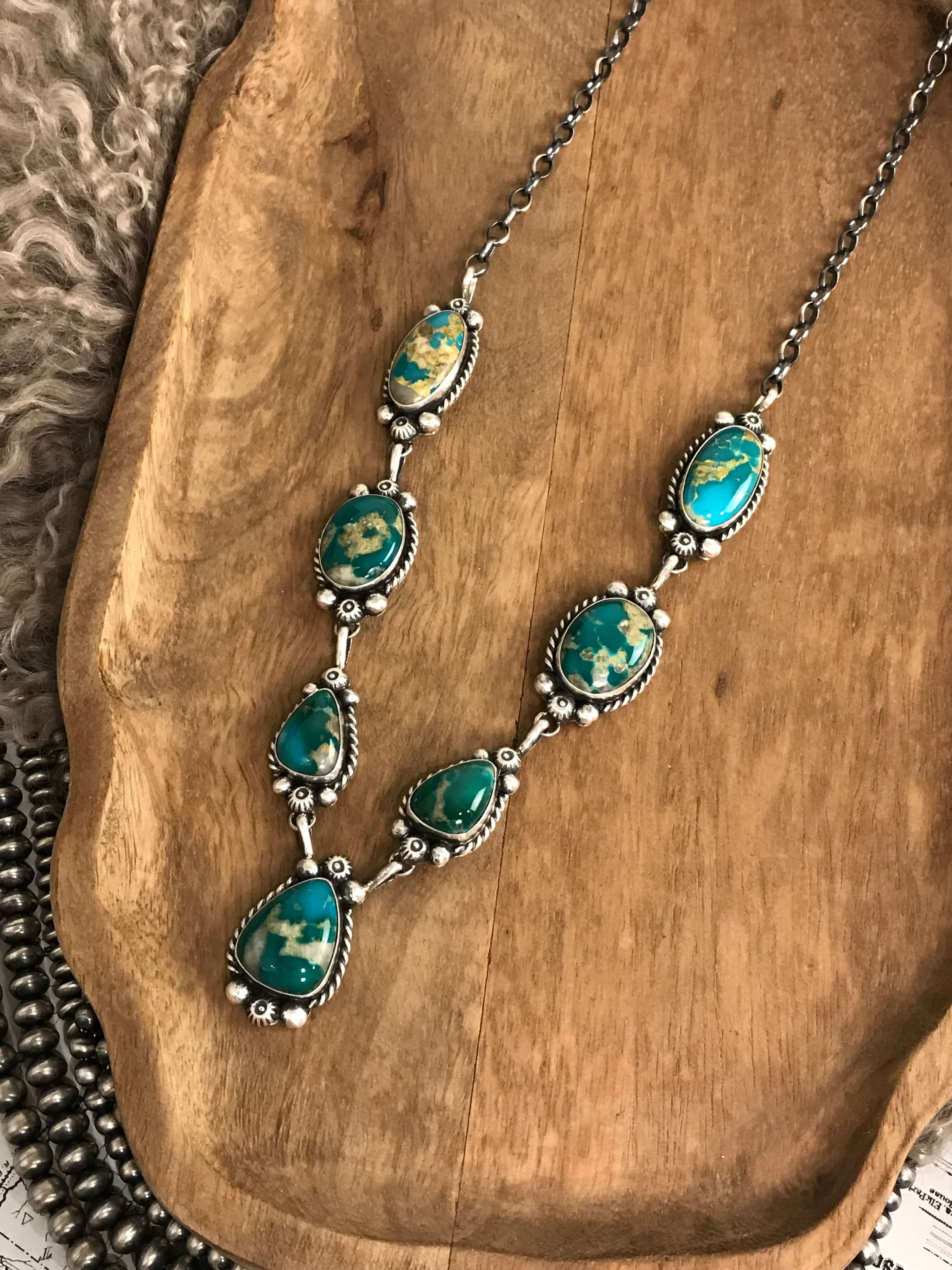 The Talula Turquoise Statement Necklace Set - Image 6
