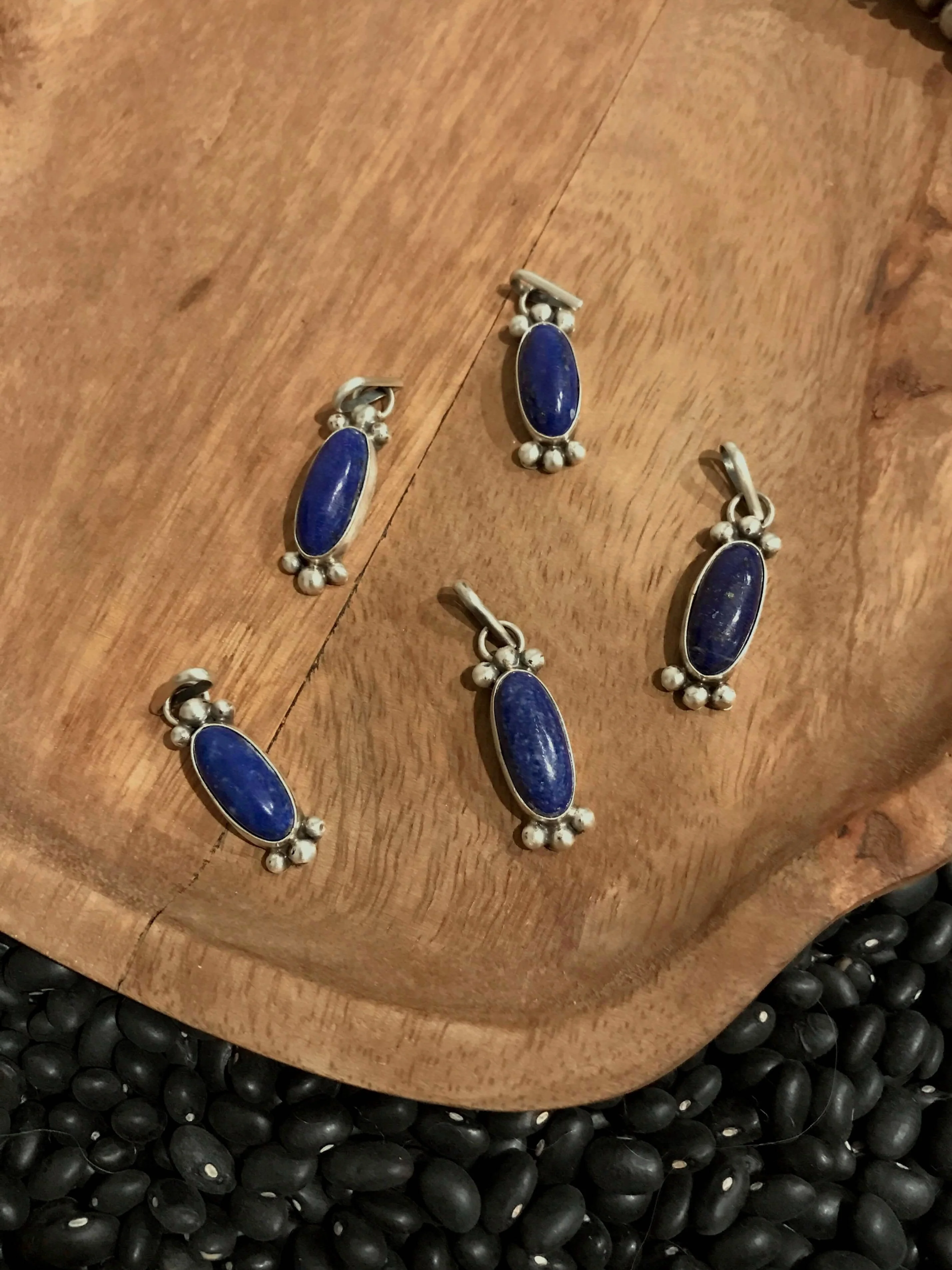 The Forks Pendant in Lapis - Image 2