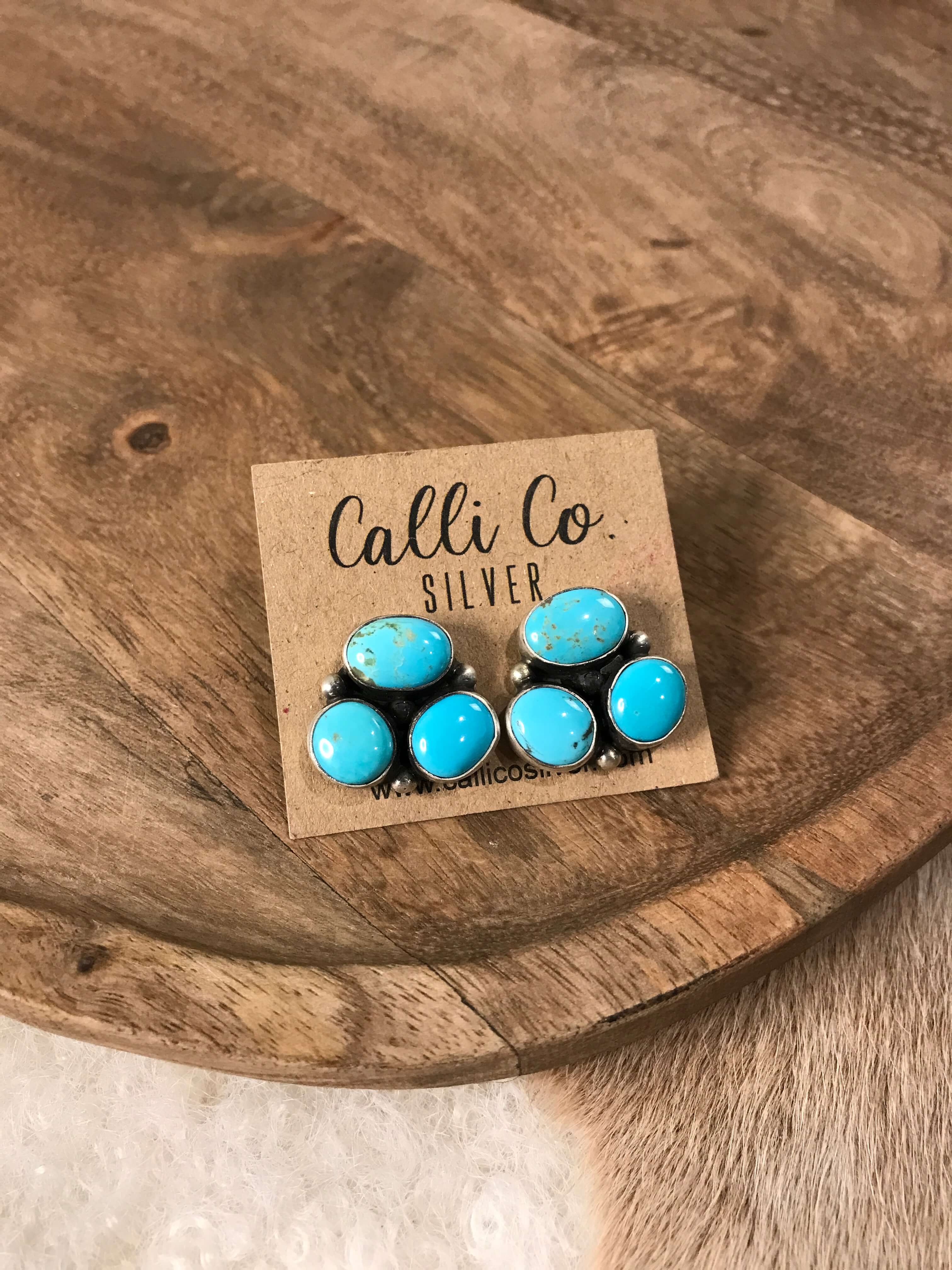 The Tempe Turquoise Cluster Earrings, 11