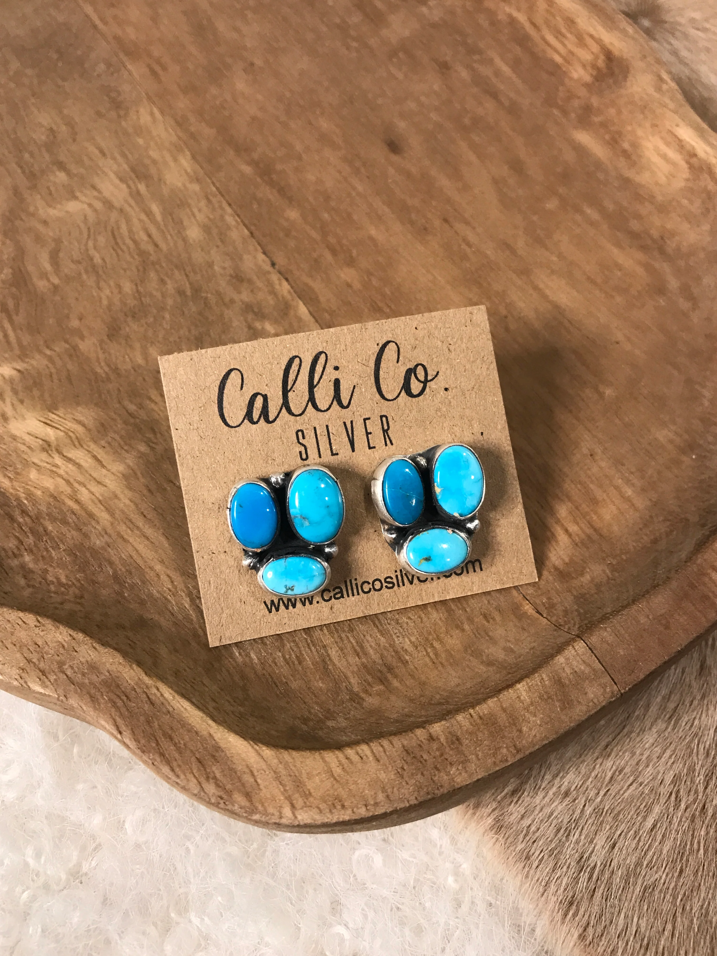 The Tempe Turquoise Cluster Earrings, 14